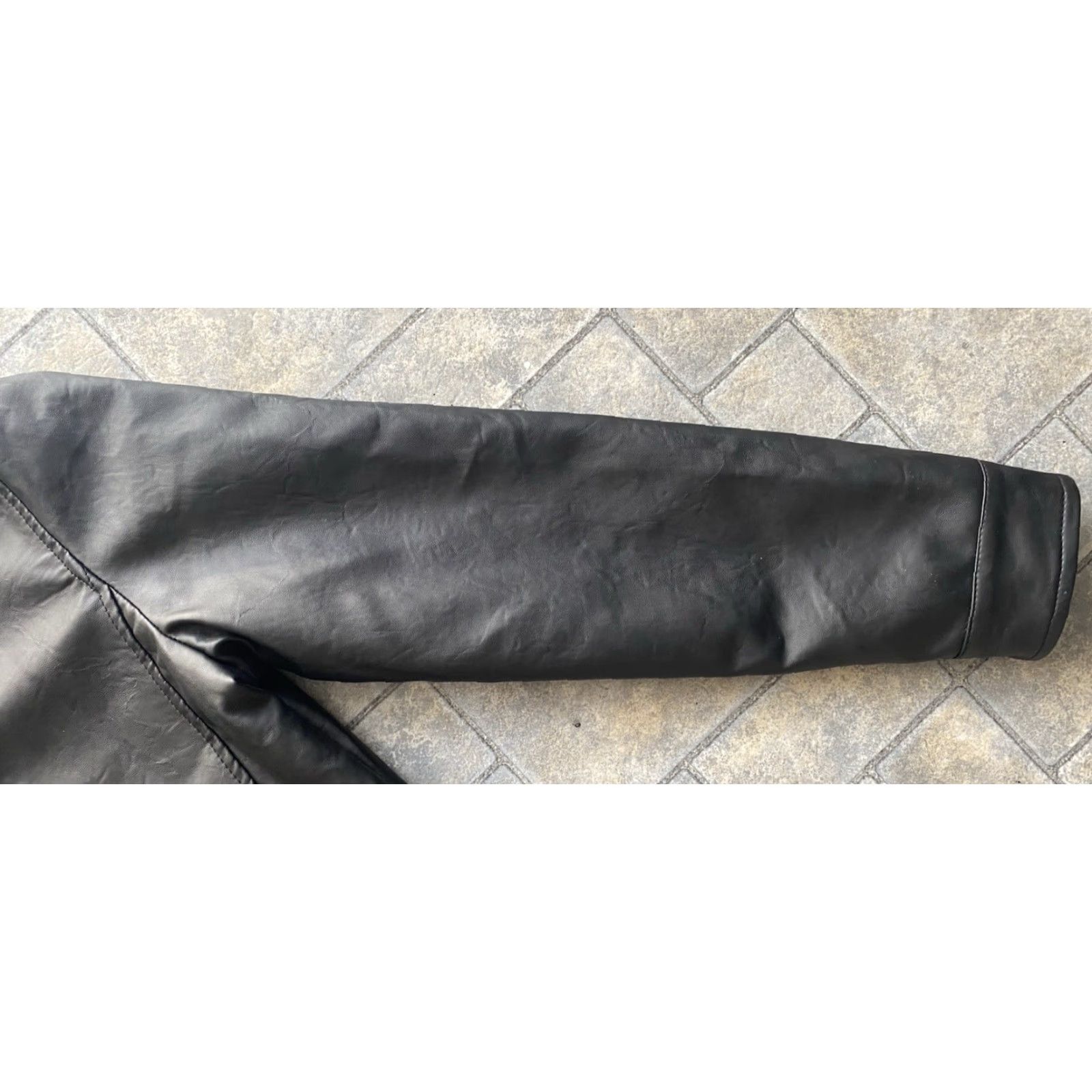 Vintage BV clothing Black Faux Leather Jacket Men's S Motorcycle Jacket NWT Black Faux Leather Jacket Size S NWT Size US S / EU 44-46 / 1 - 5 Thumbnail