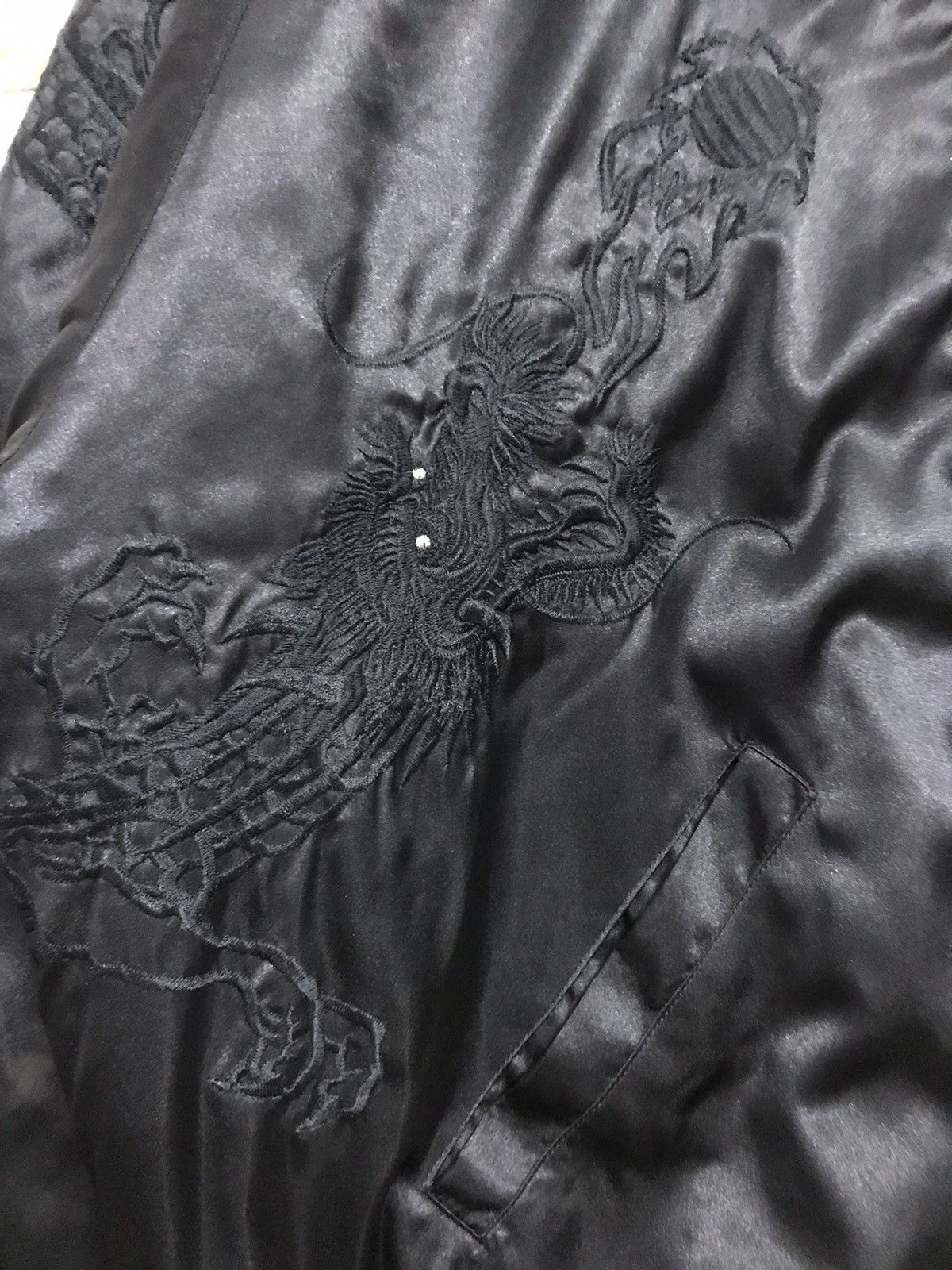 Japanese Brand × Vintage Vintage Souvenir Sukajan Black Dragon Size US L / EU 52-54 / 3 - 7 Thumbnail