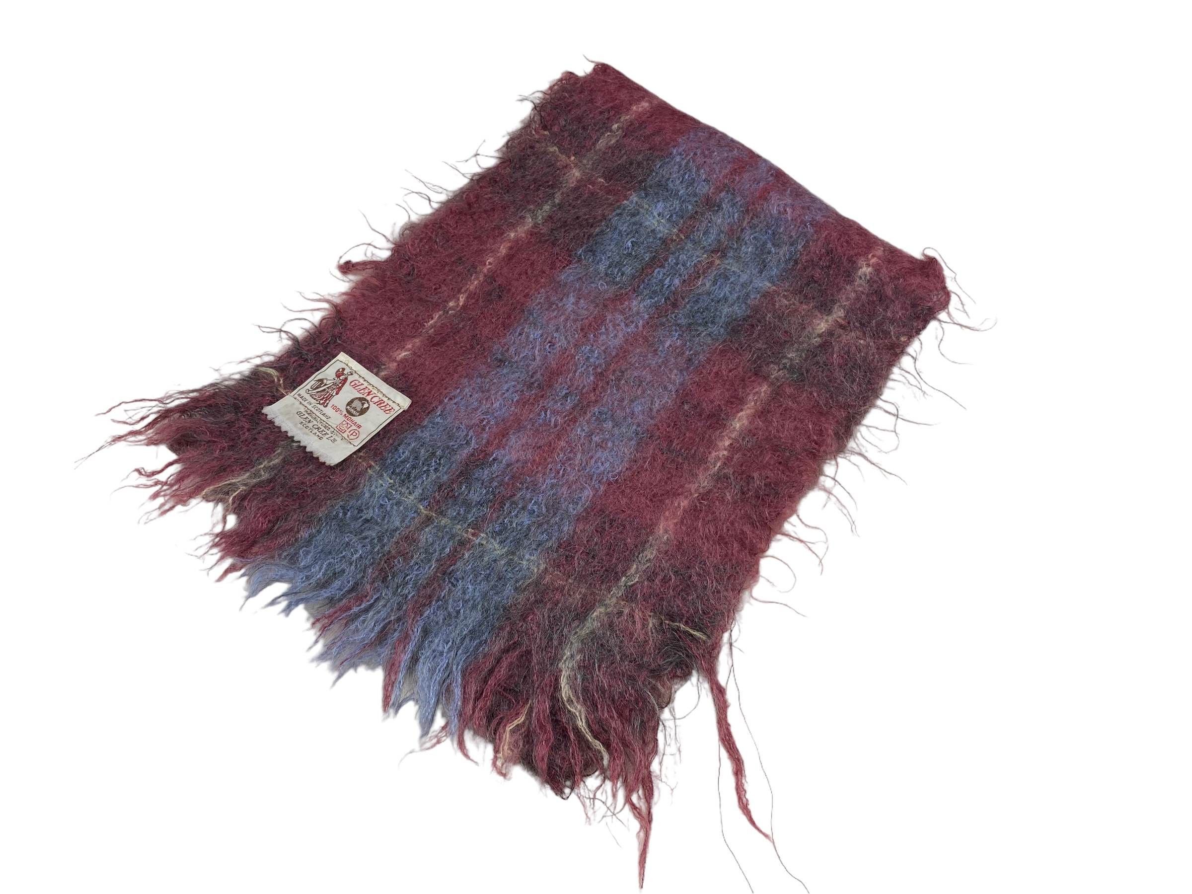 Vintage Glen Cree Vintage Stripe Mohair Scarf Made in Scotland Size ONE SIZE - 4 Thumbnail