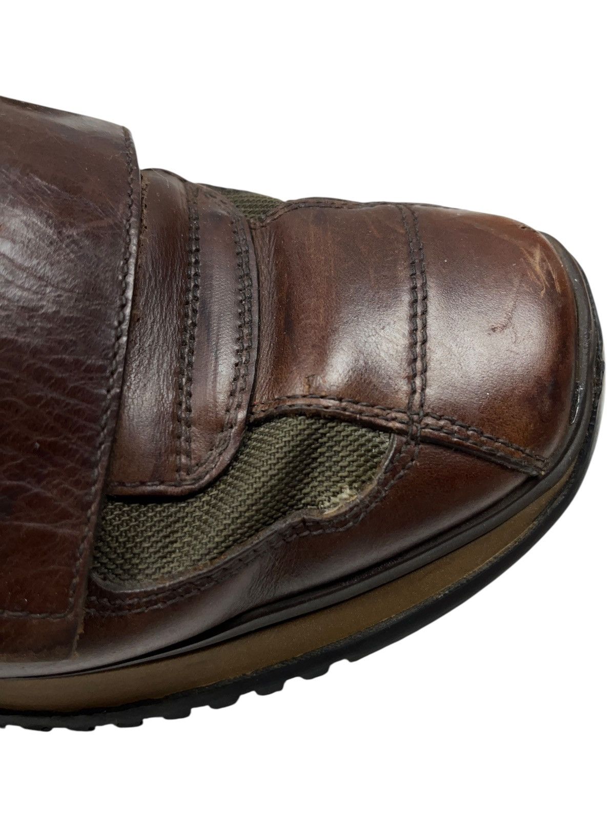 Prada Vintage AW98 Prada Velcro Tech Boots Brown Leather Archival Size US 10 / EU 43 - 13 Thumbnail