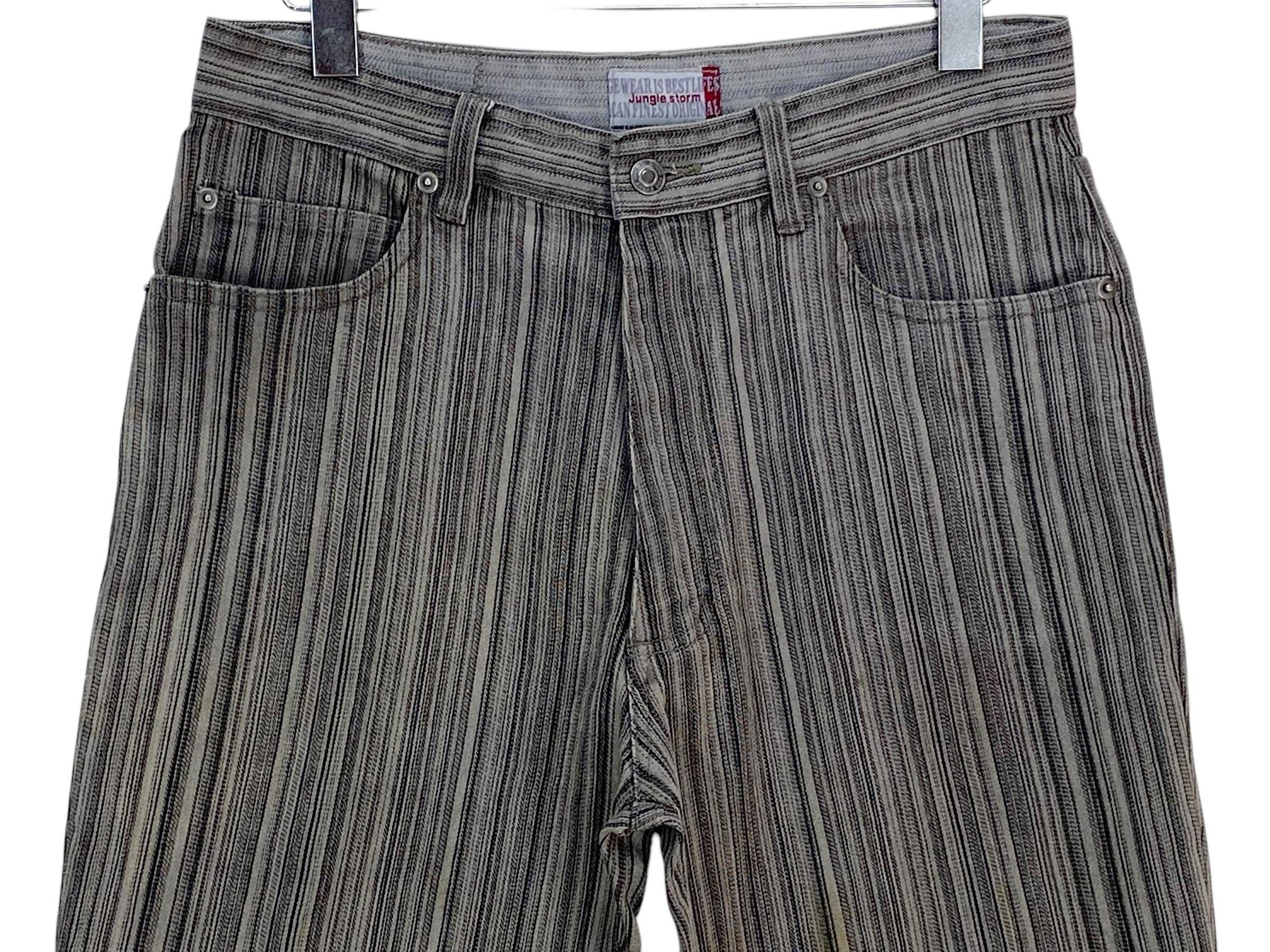 Japanese Brand Jungle Storm Jeans Stripes Hickory Jeans Size US 30 / EU 46 - 3 Thumbnail