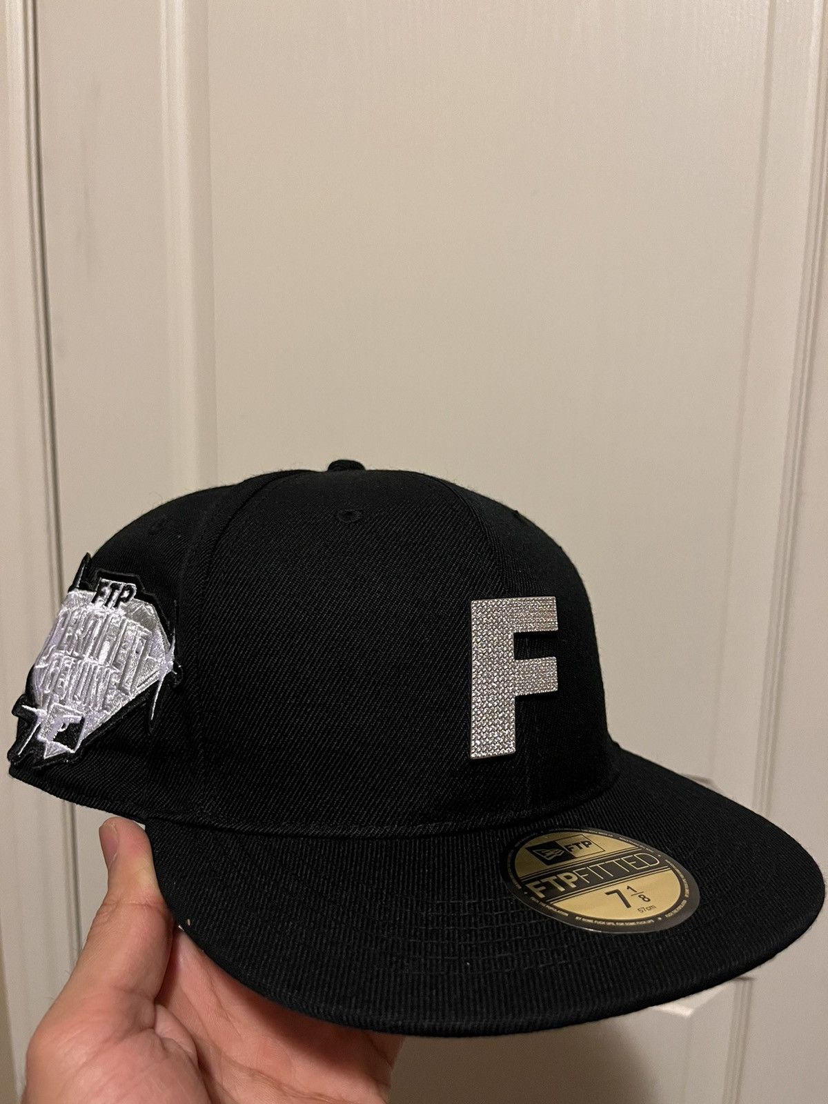 Fuck The Population FTP bling f logo fitted size 7 1/8 black Size ONE SIZE - 1 Thumbnail