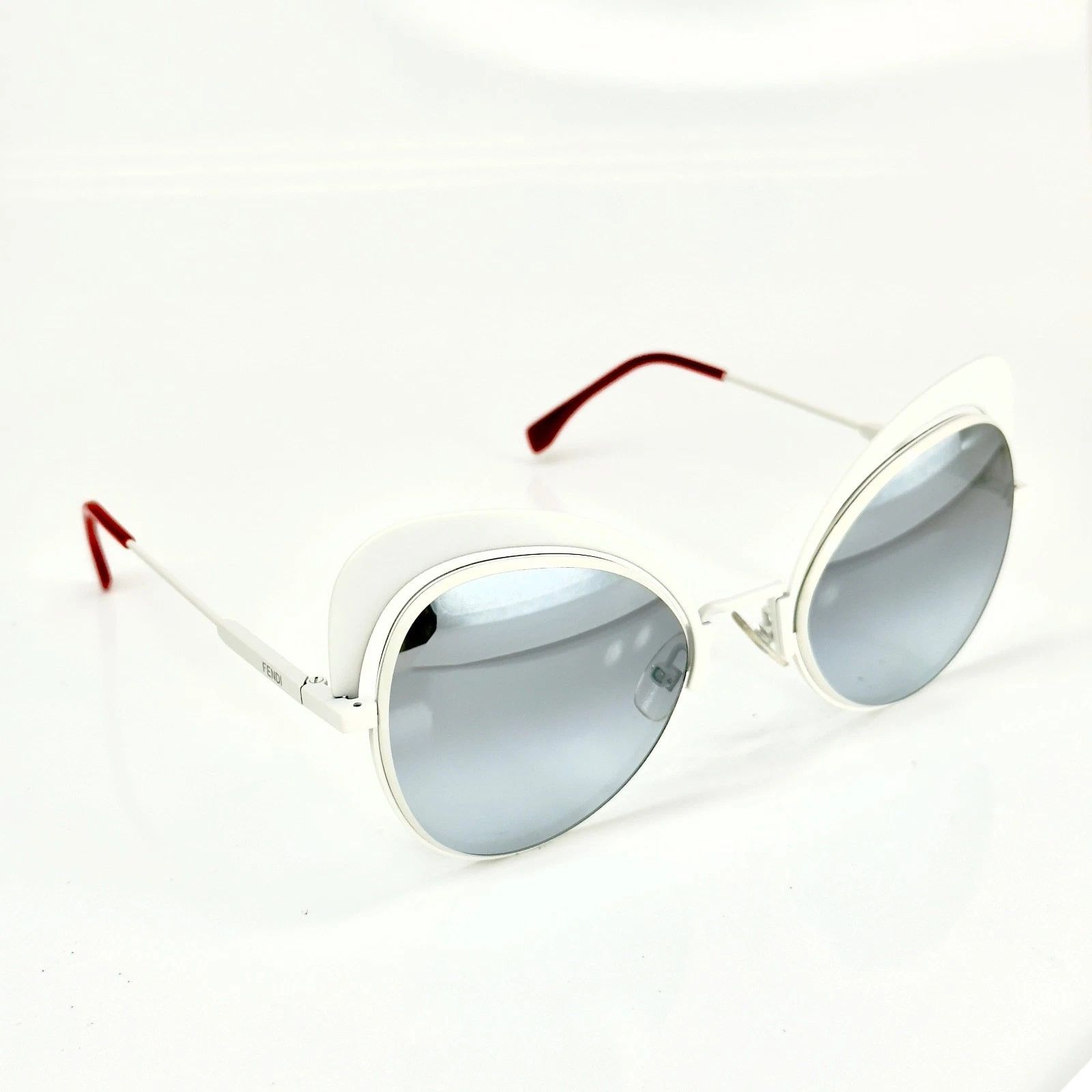 Fendi FENDI FF0247S 0247 EYESHINE White Coral Mirrored Sunglass Size ONE SIZE - 5 Thumbnail