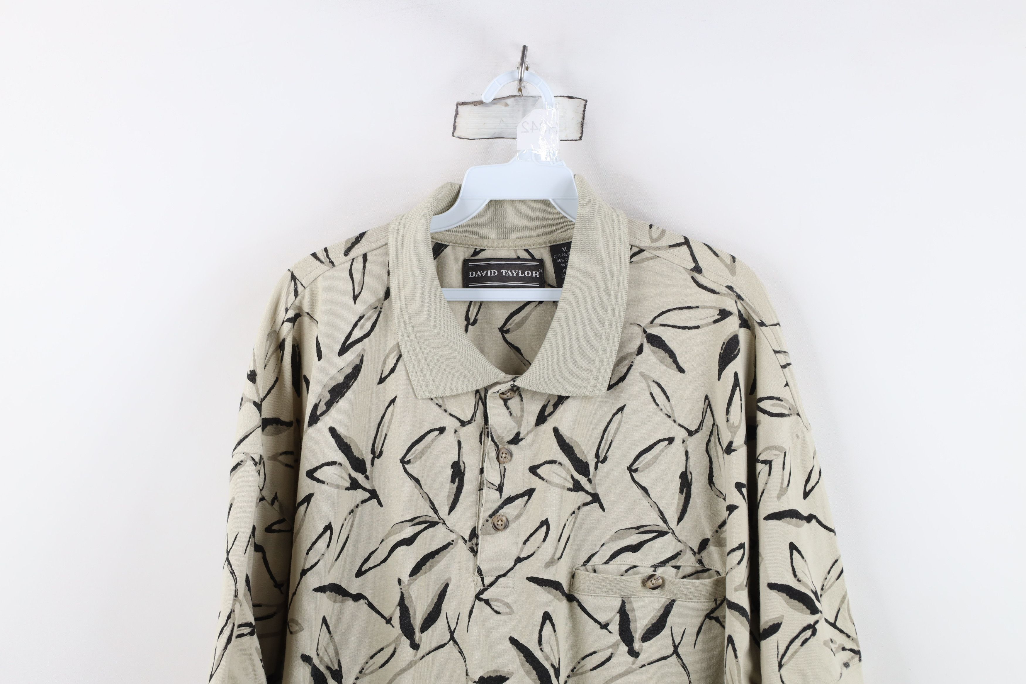 Vintage Vintage 90s Streetwear All Over Print Pullover Polo Shirt Size US XL / EU 56 / 4 - 2 Thumbnail