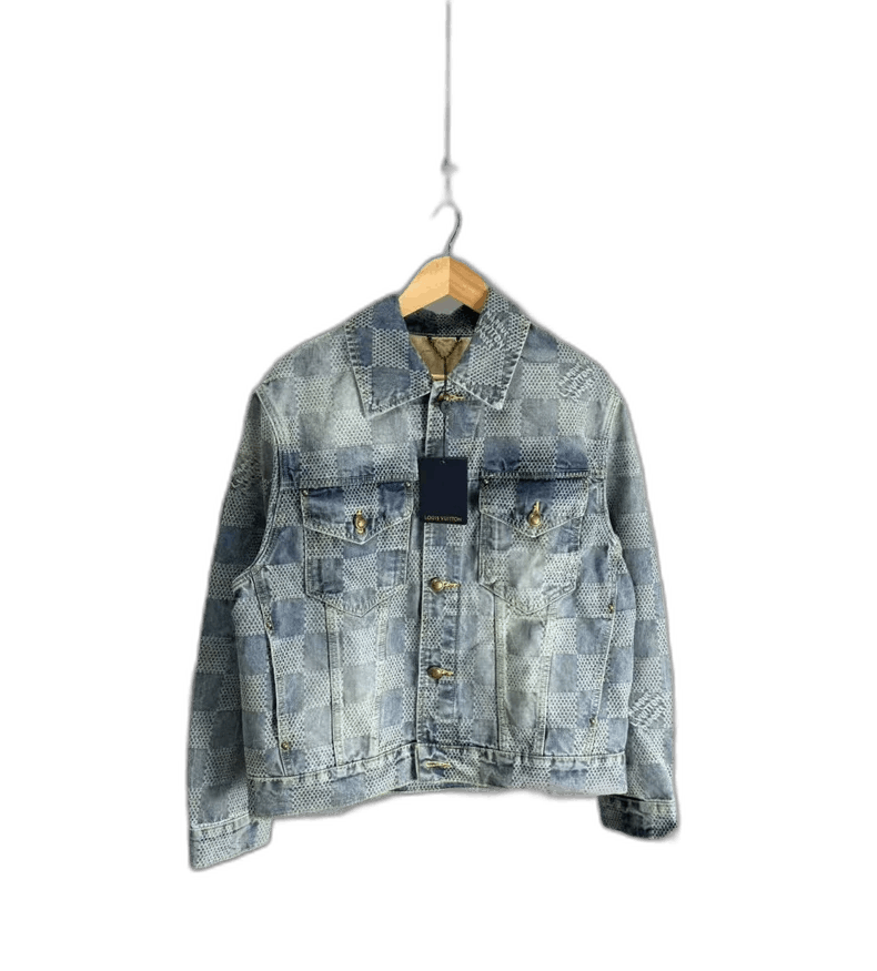 Louis Vuitton Louis Vuitton Checkerboard Denim Jacket-2506 Size L / US 10 / IT 46 - 1 Thumbnail