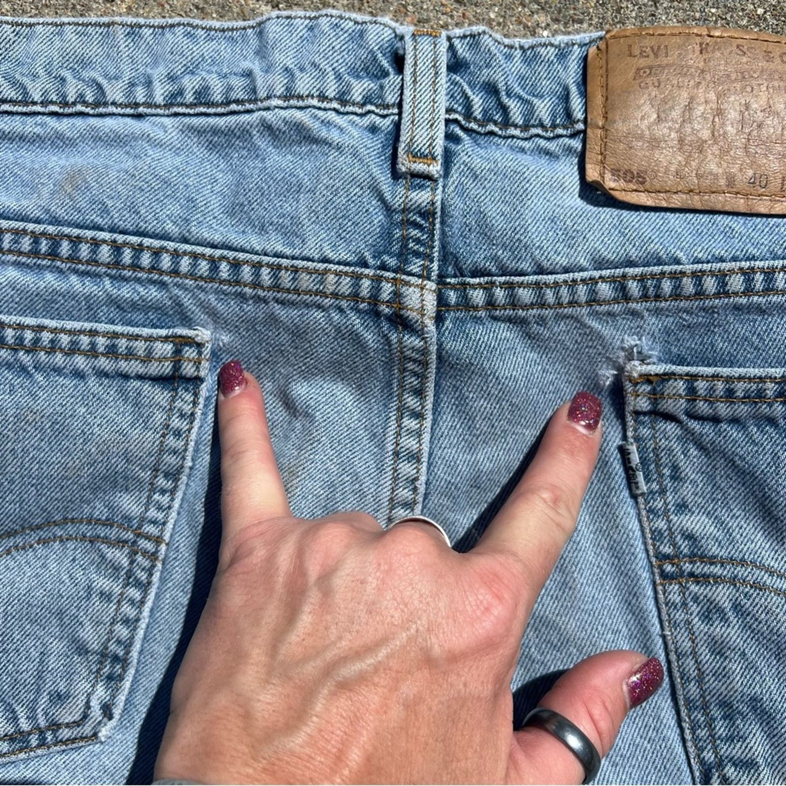 Levi's Vintage Levi’s 505 Regular Fit Jean Shorts SIze 40 Size US 40 / EU 56 - 5 Thumbnail