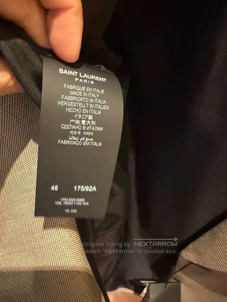 Saint Laurent Paris Saint Laurent Paris Classic light khaki high-shoulder suit Size US S / EU 44-46 / 1 - 5 Thumbnail