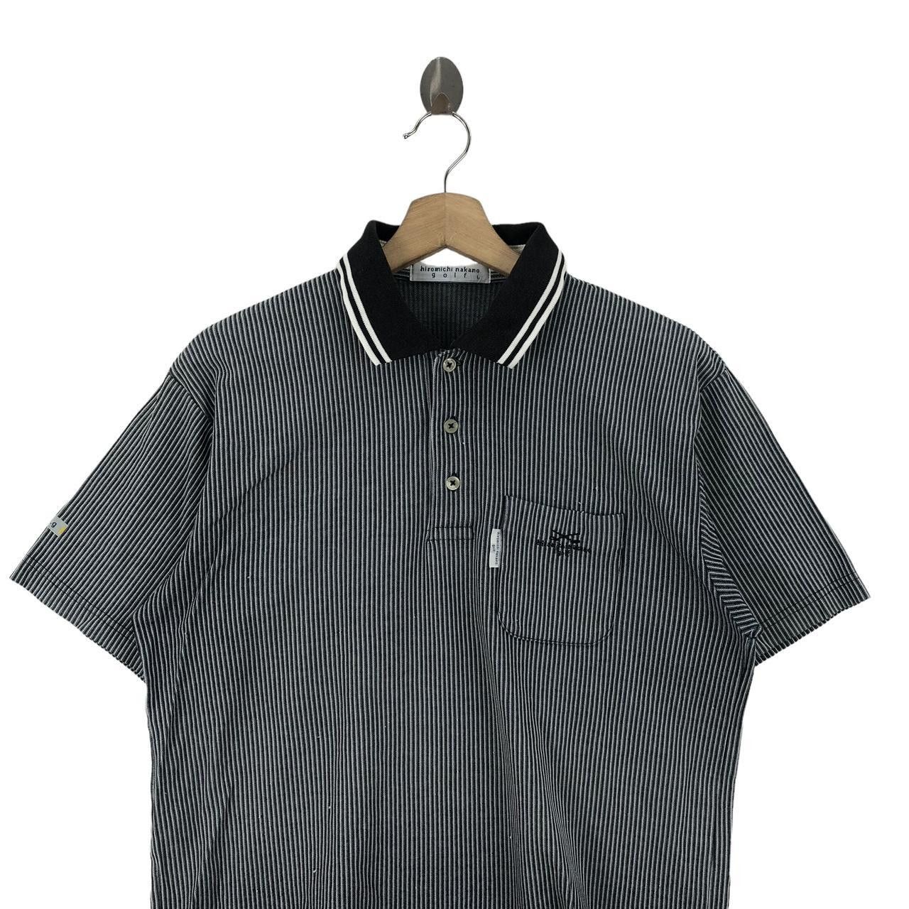 Japanese Brand HIROMICHI NAKANO GOLF Collection Polo Tee Shirt Striped Size US L / EU 52-54 / 3 - 3 Thumbnail