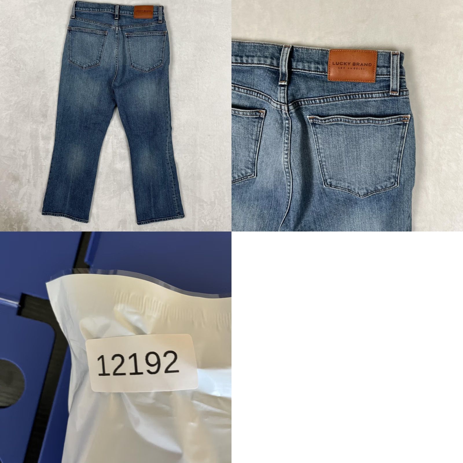 Lucky Brand Lucky Brand High Rise Crop Boot Bridgette Jeans Womens 8/29 Blue Denim Shirt? Size 30" / US 8 / IT 44 - 8 Thumbnail