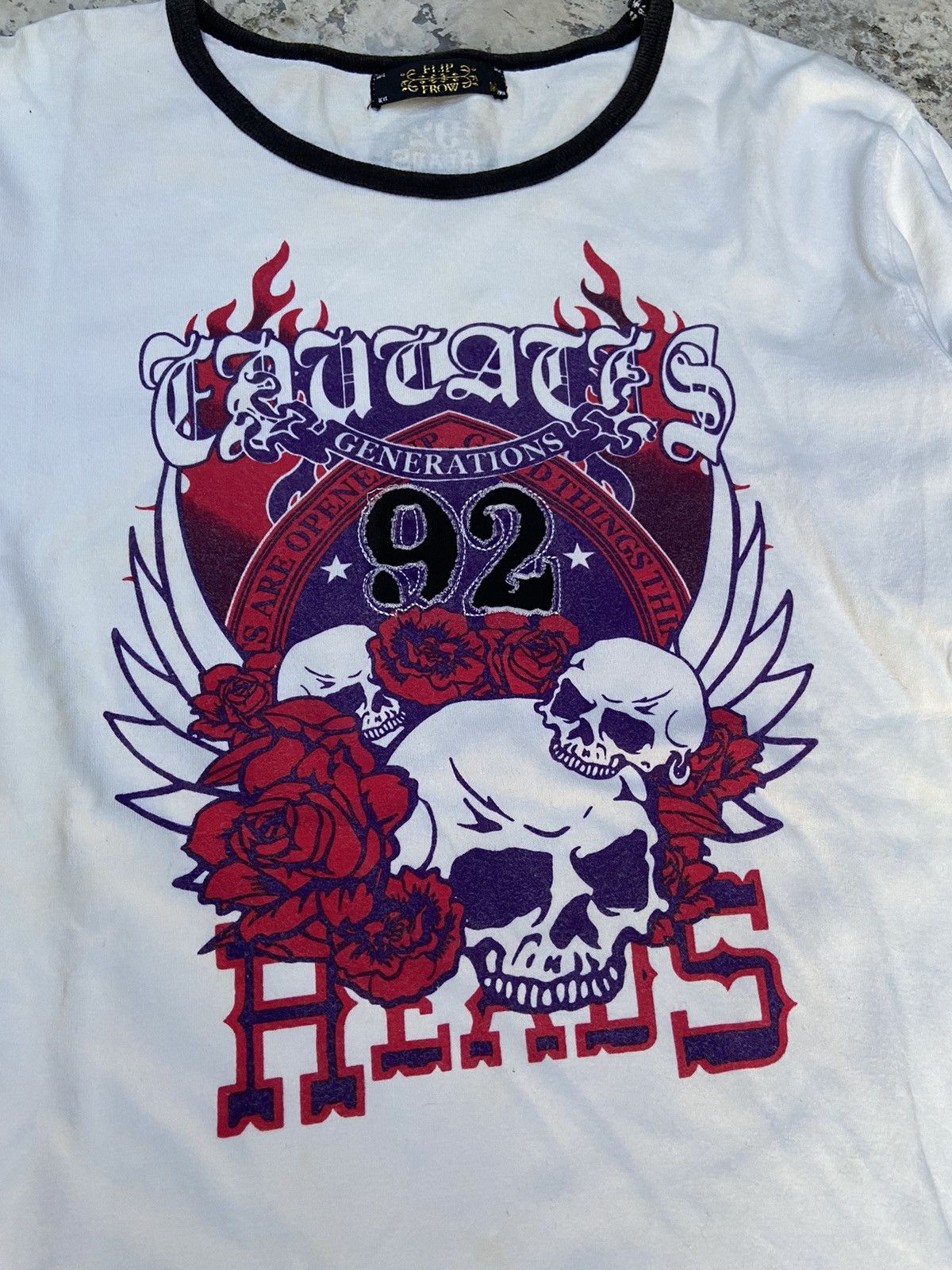 If Six Was Nine 2000s poem skull flip frow long sleeve t-shirt Size US S / EU 44-46 / 1 - 3 Thumbnail