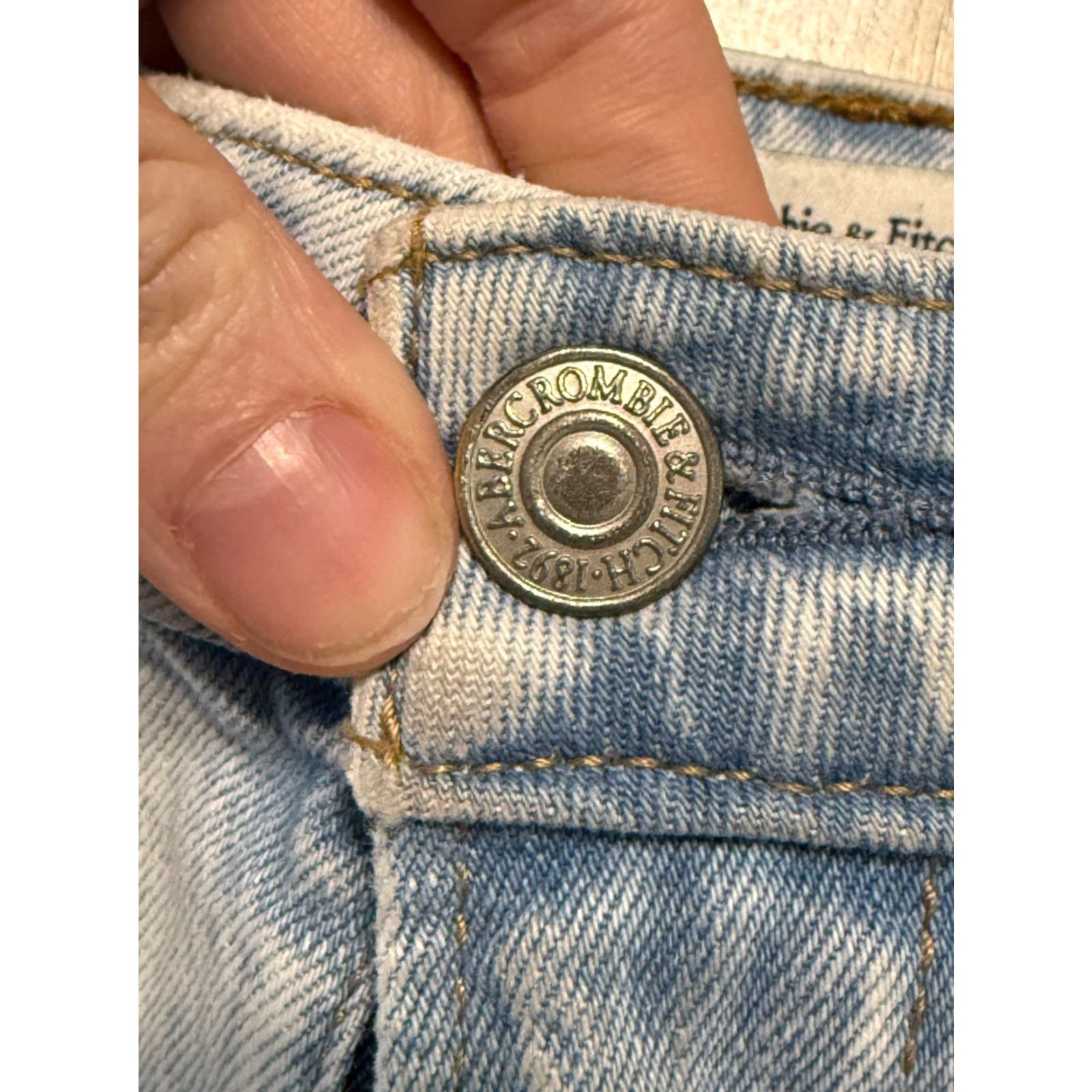 Abercrombie & Fitch Abercrombie & Fitch Jeans Women's 26/2R Acid Wash Curve Love Skinny High Rise Denim Blue Slim Fit 5-Pocket Style Womens Vintage? No Size 26" / US 2 / IT 38 - 4 Thumbnail