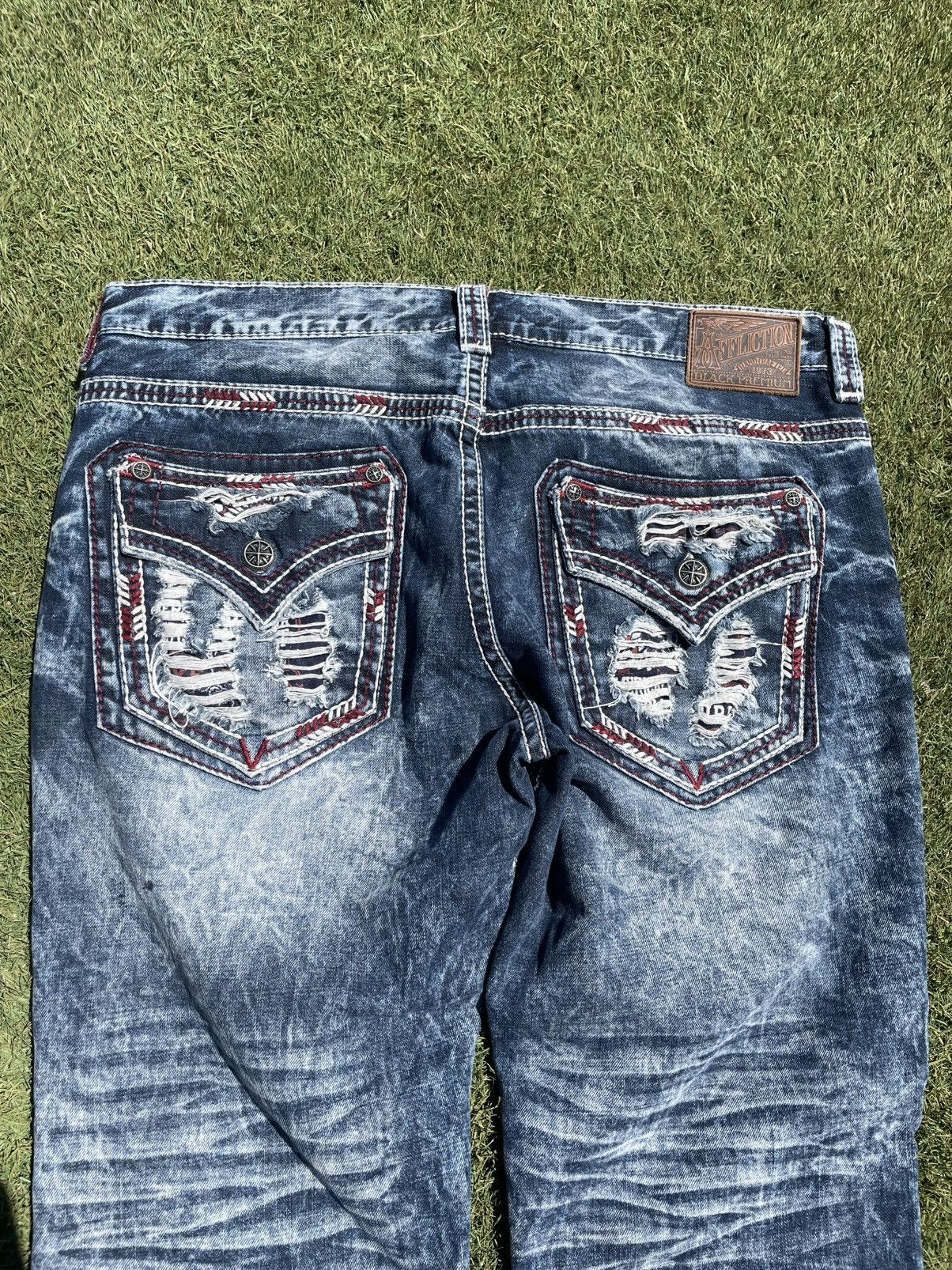 Affliction Affliction Jeans Mens size 36 x 40 Cooper Black Blue Faded Size US 36 / EU 52 - 8 Thumbnail