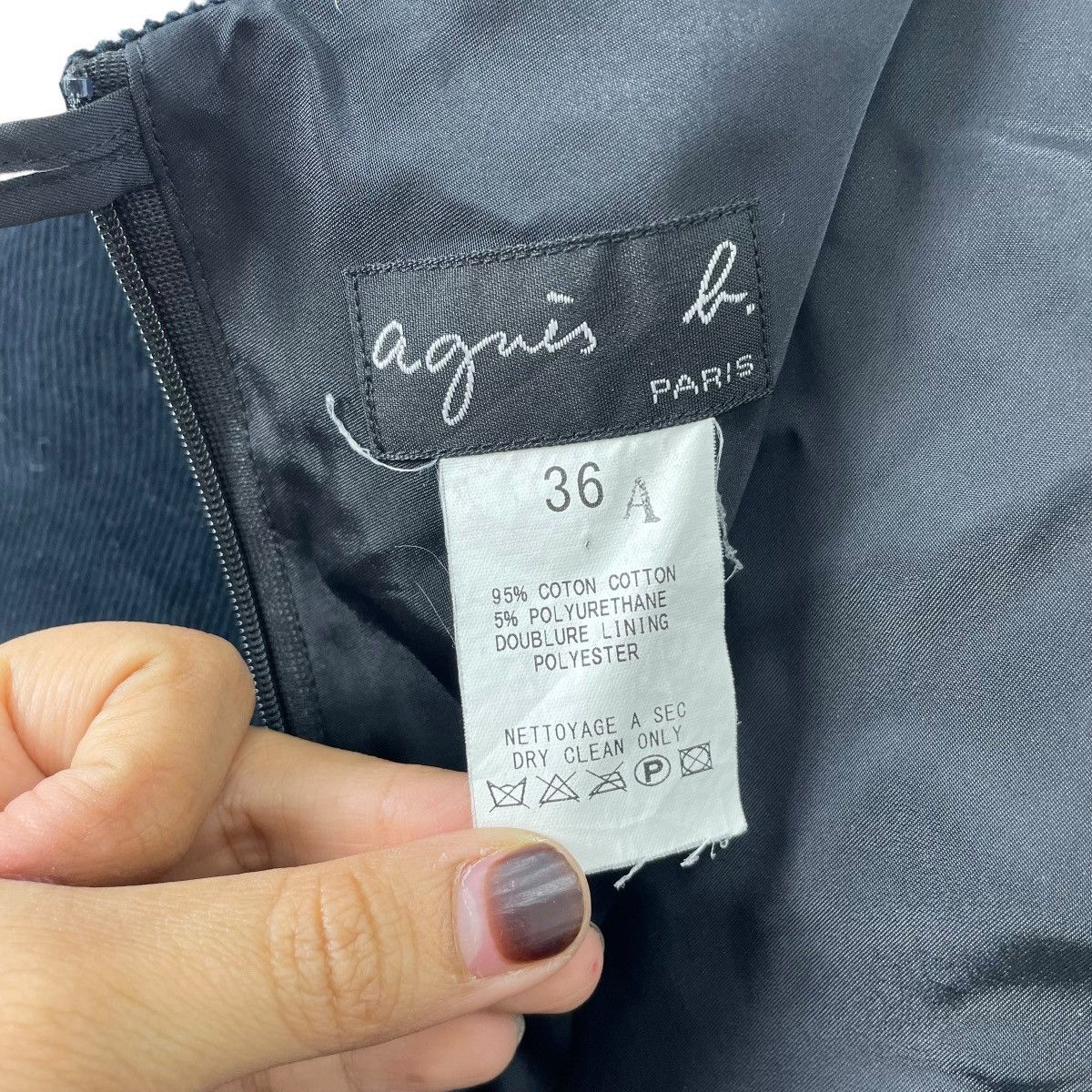 agnes b. Vintage Agnes B Paris Skirt Size 36" / US 14 / IT 50 - 6 Thumbnail