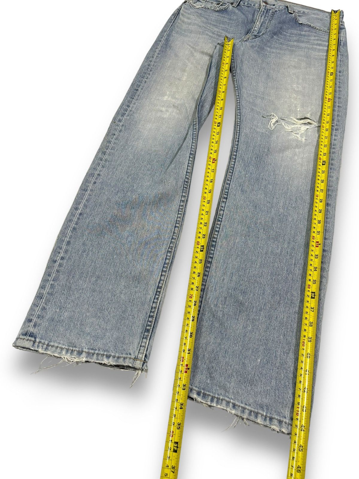 Levi's Vintage 90s Levis 505 Faded Straight Leg Distressed Jeans Size US 34 / EU 50 - 16 Thumbnail
