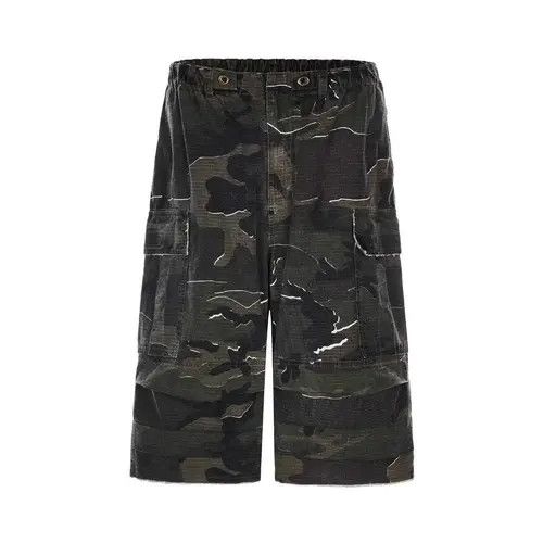 Vintage Streetwear Washed Retro Camouflage Baggy Jorts Shorts Size US 32 / EU 48 - 2 Thumbnail