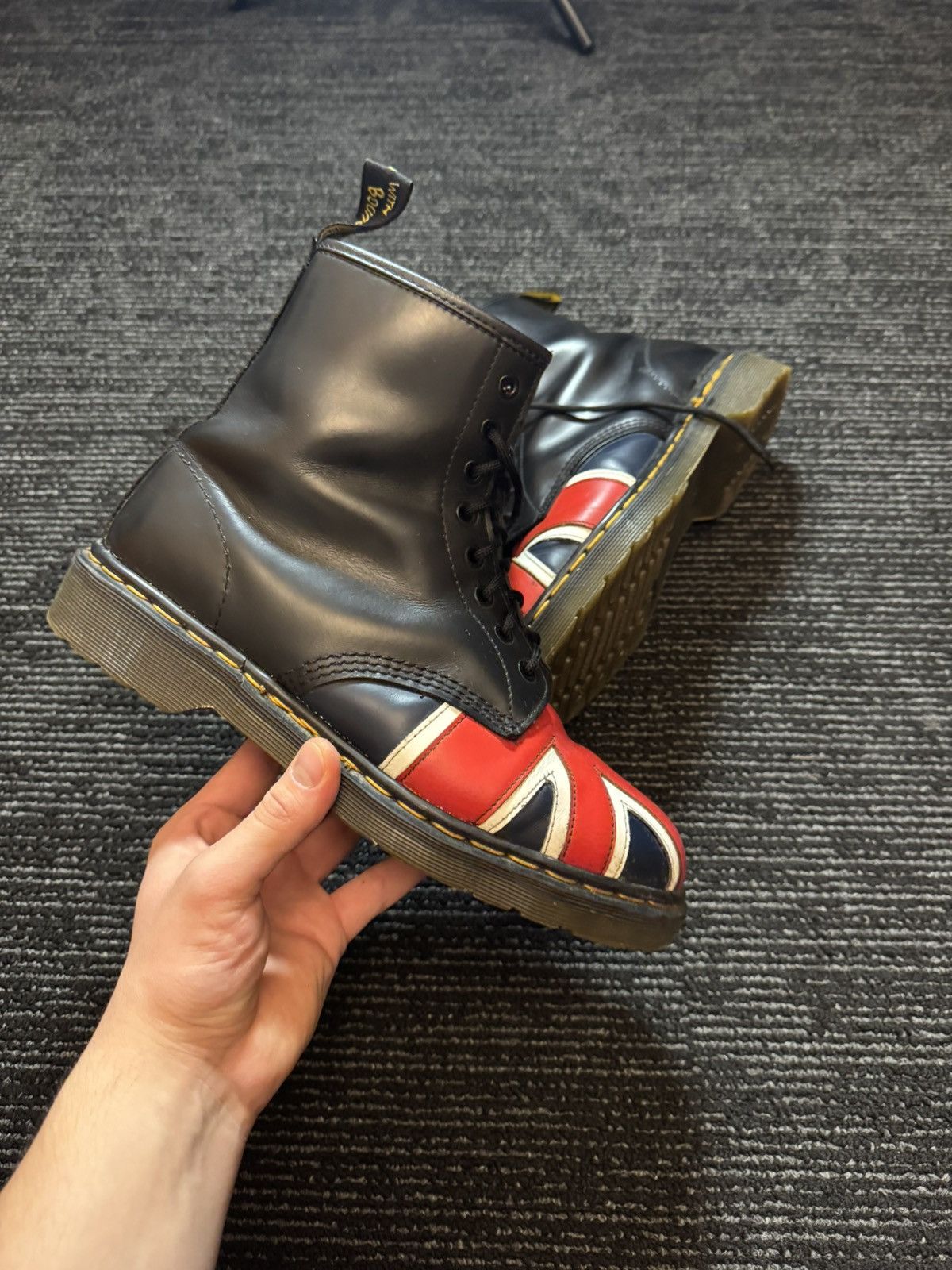 Dr. Martens Vintage Dr.Martens Union Jack Leather Boots Size US 9 / EU 42 - 4 Thumbnail