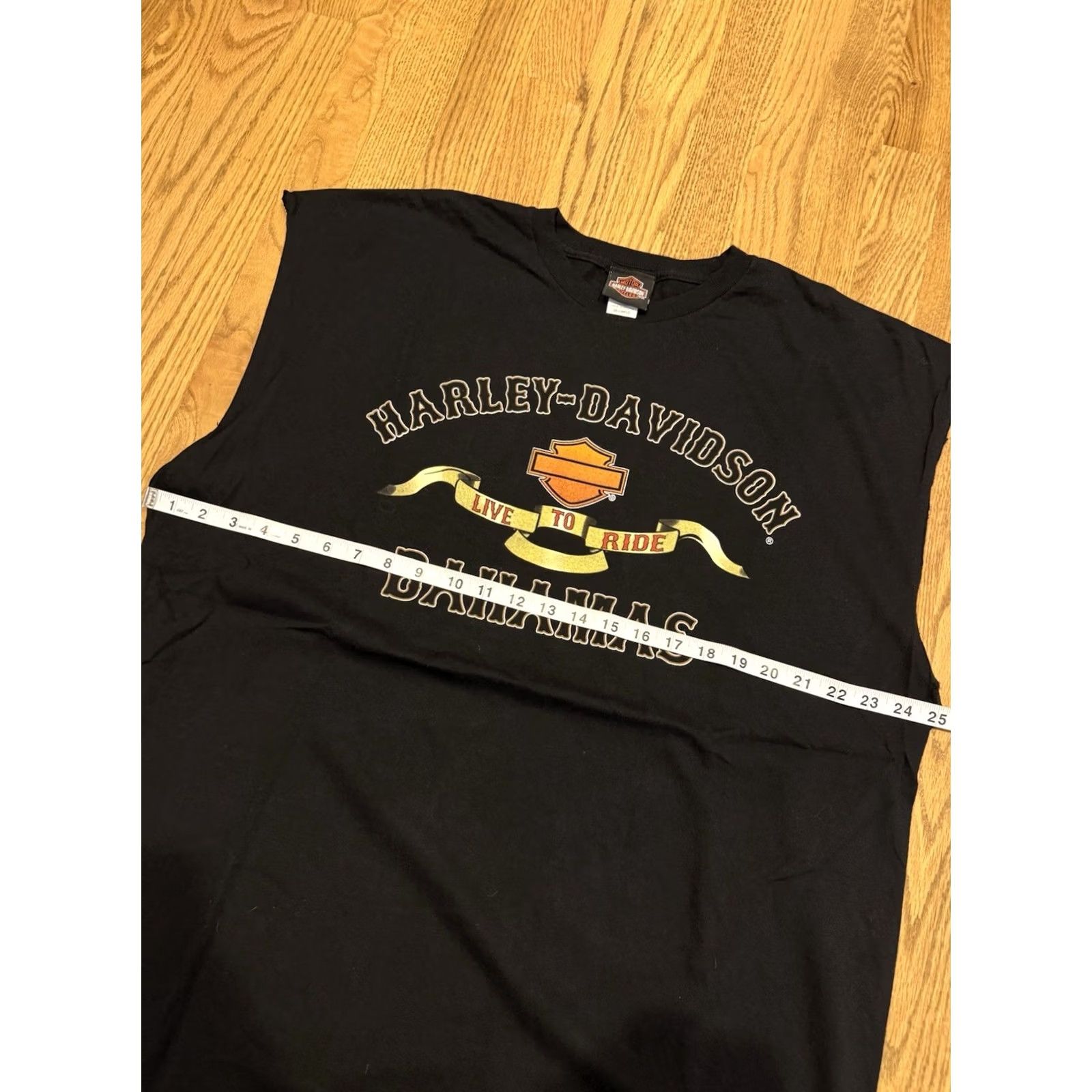 Harley Davidson VINTAGE Harley-Davidson Tank Top Shirt XXL Black Skull Skeleton Flame Biker 90s Mens Size US XXL / EU 58 / 5 - 4 Thumbnail