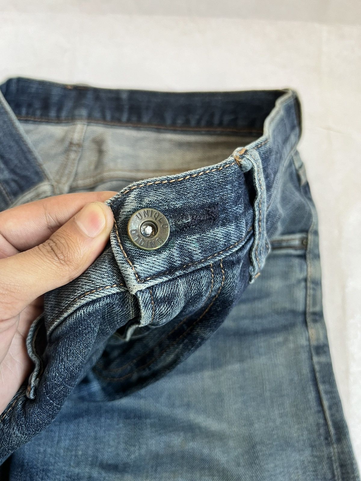 Uniqlo Uniqlo Selvedge Denim Distressed Slim Fit Size US 32 / EU 48 - 7 Thumbnail