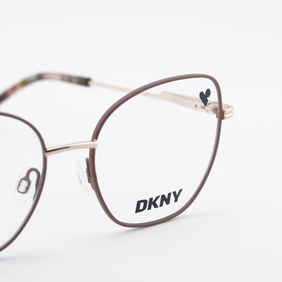 DKNY DKNY DK1034 272 Eyeglasses Taupe/Rose Gold 51mm Square Frame Size ONE SIZE - 7 Thumbnail