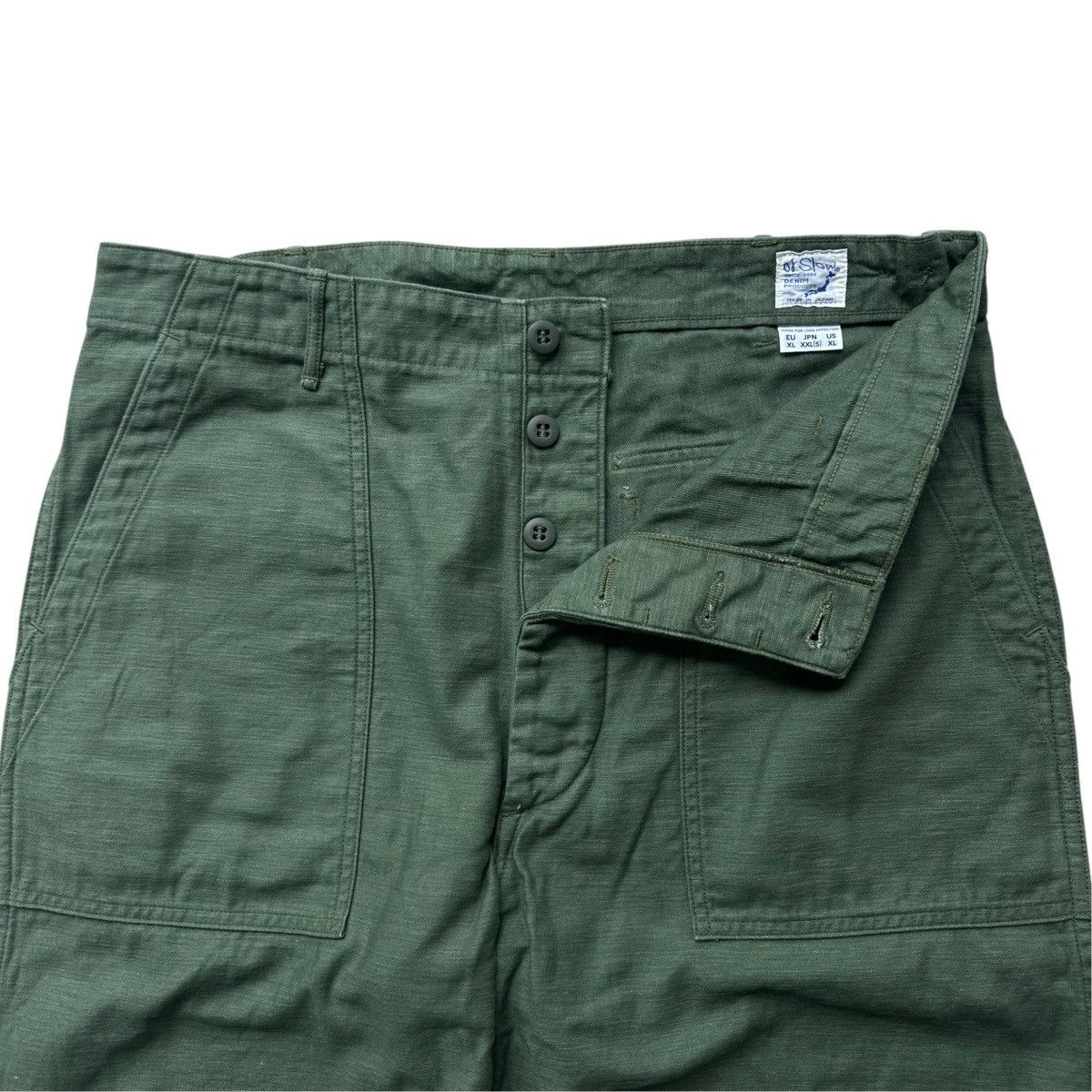Vintage Orslow Us Army Fatigue Pants Olive in Green, Men's (Size 36) — image 4 of 6