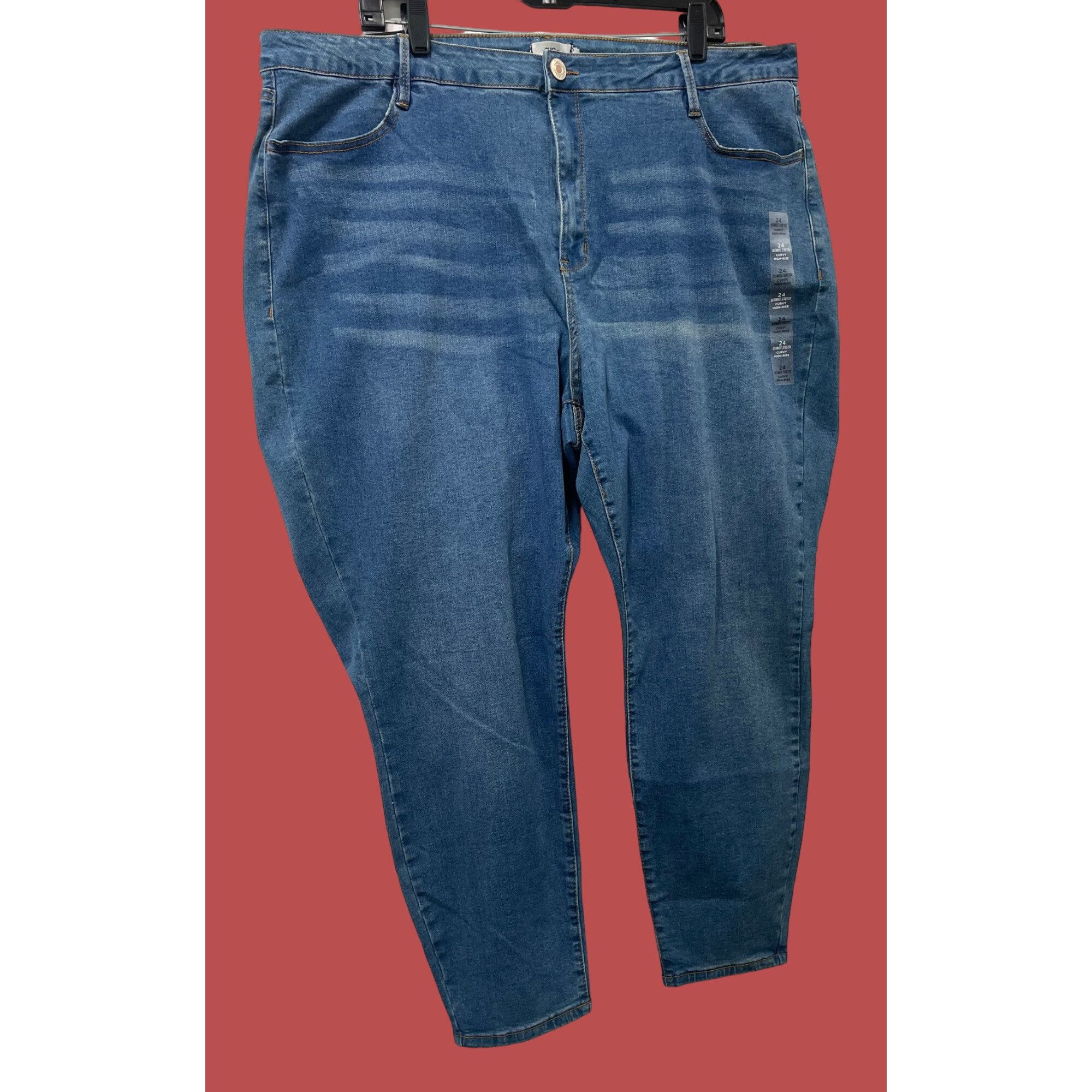 Other Rue + - Women's Ultimate Stretch Curvy High-Rise Jeans - Blu Size 42" / US 20 - 14 Thumbnail