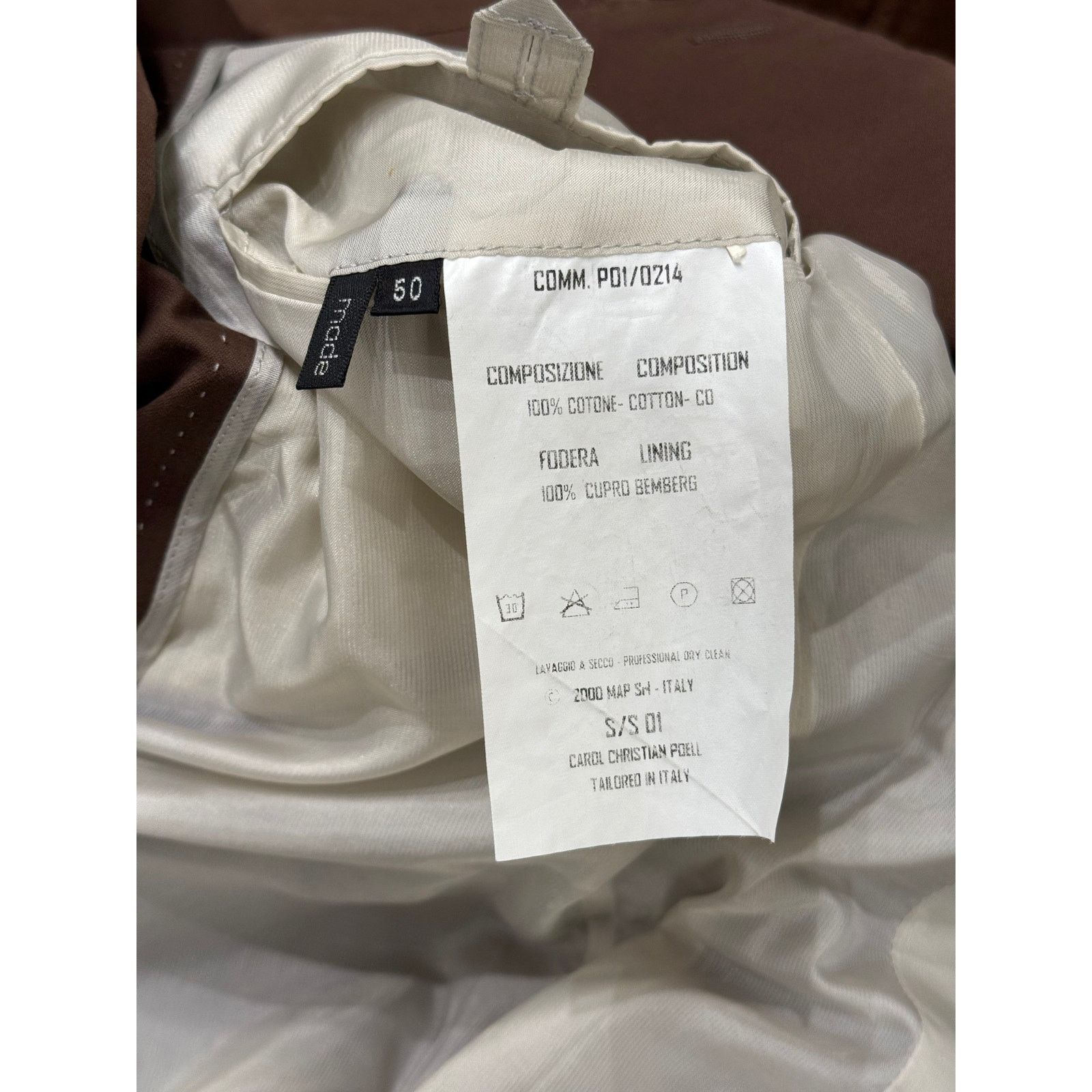 Carol Christian Poell S/S2001 Carol Christian Poell overlock artisanal blazer Size 50R - 11 Thumbnail