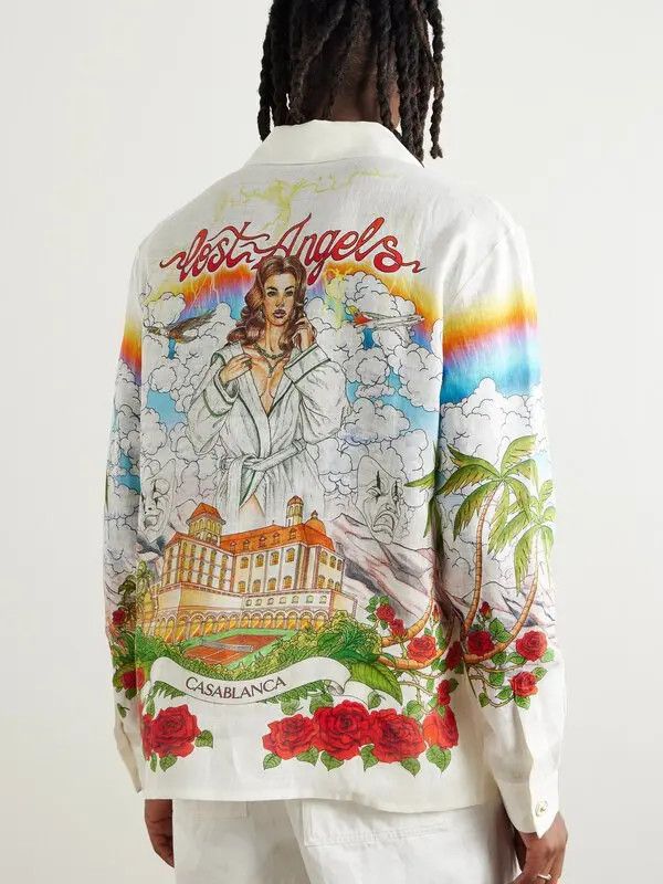 Casablanca o1y0526 Linen Shirt in Multicolor Size US XL / EU 56 / 4 - 3 Thumbnail