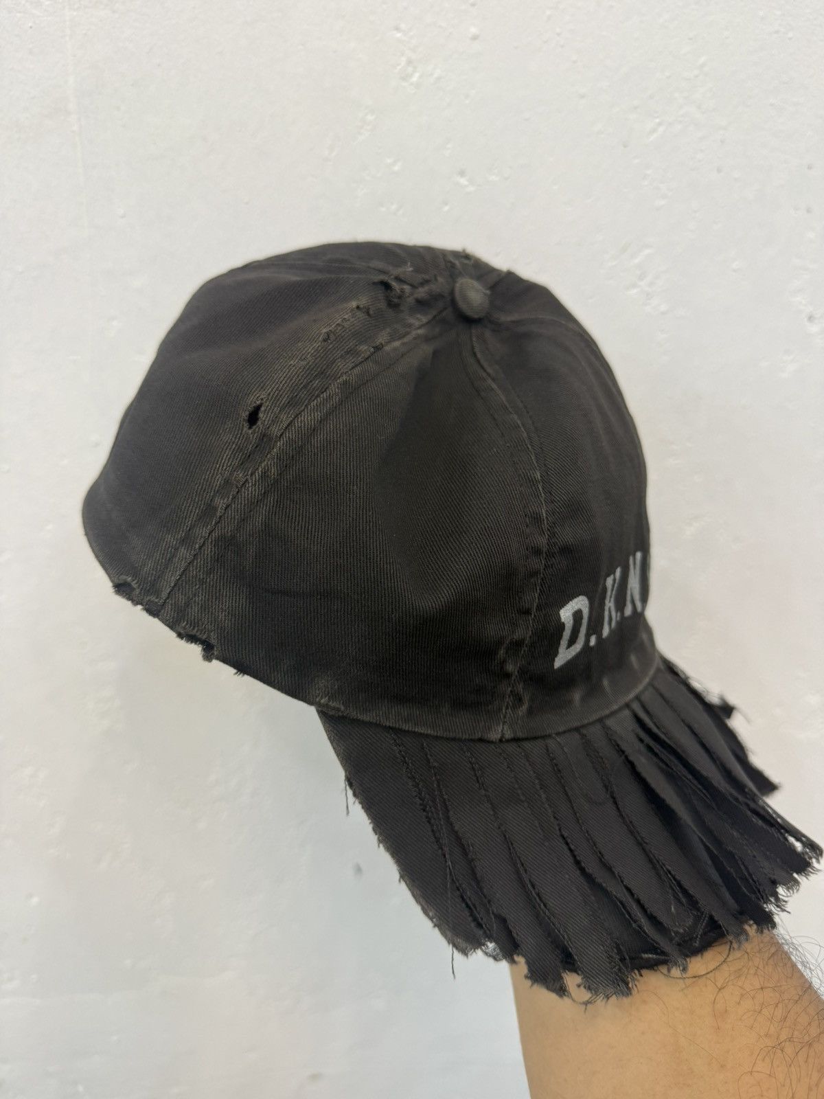 DKNY VTG Destroy Toasted DKNY Distress 6 Panel Hat Size ONE SIZE - 5 Thumbnail