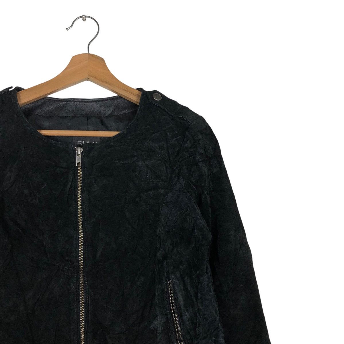 Japanese Brand 📌Vintage Cropped Leather Jacket Rule Issey Miyake Size US L / EU 52-54 / 3 - 7 Thumbnail