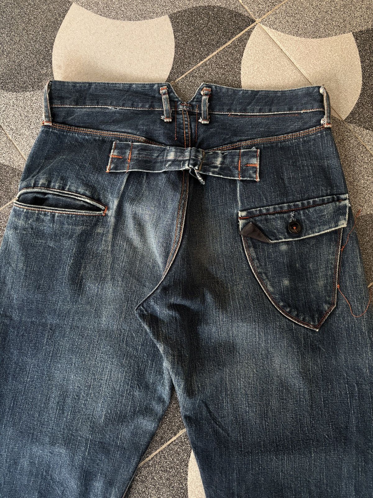 KATO Hiroshi KATO Denim Selvedge Buckle Back unfinish RARE Size US 32 / EU 48 - 4 Thumbnail