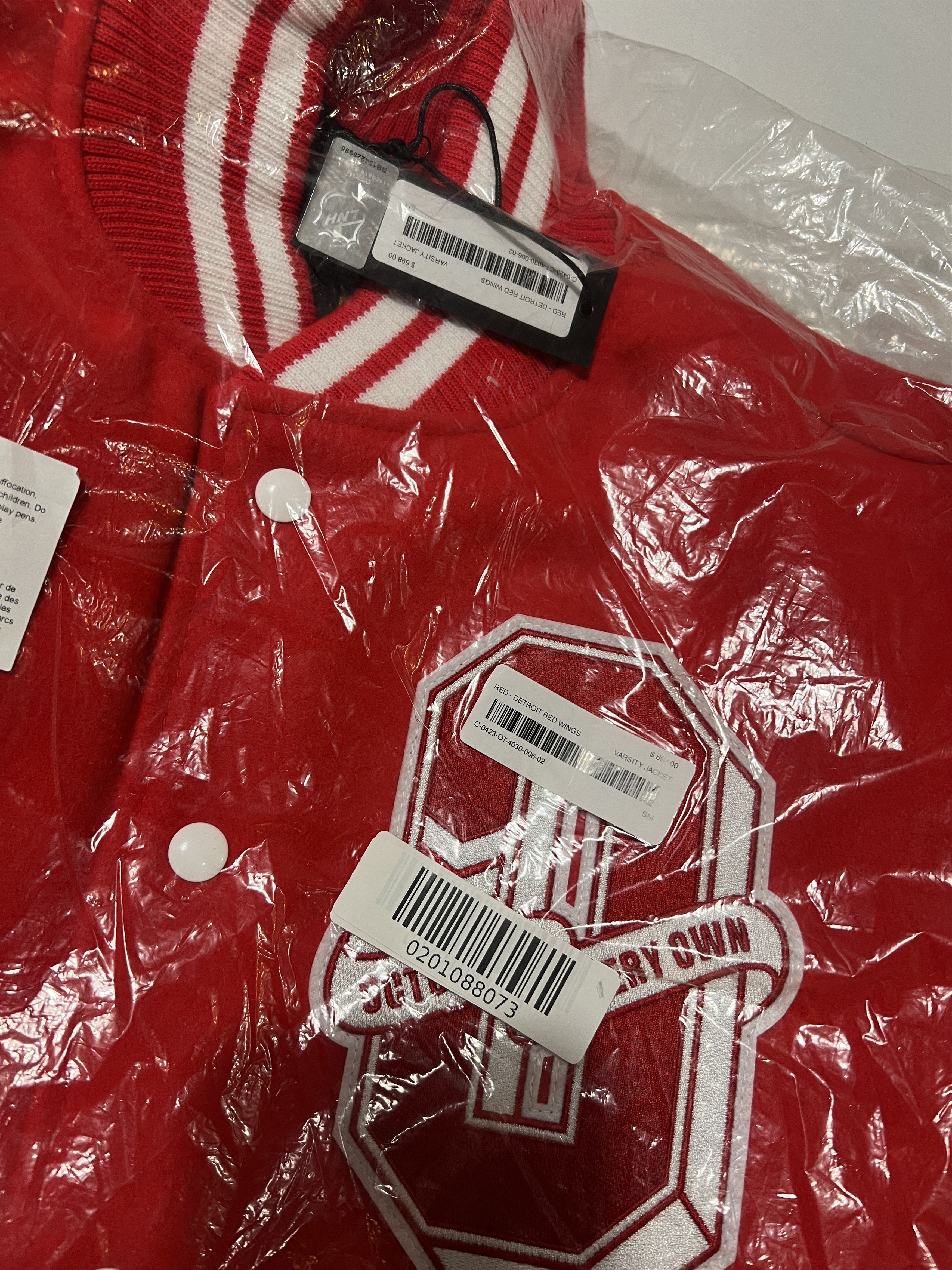Drake × NHL × October's Very Own OVO x NHL Detroit Red Wings Varsity Jacket Size US S / EU 44-46 / 1 - 5 Thumbnail