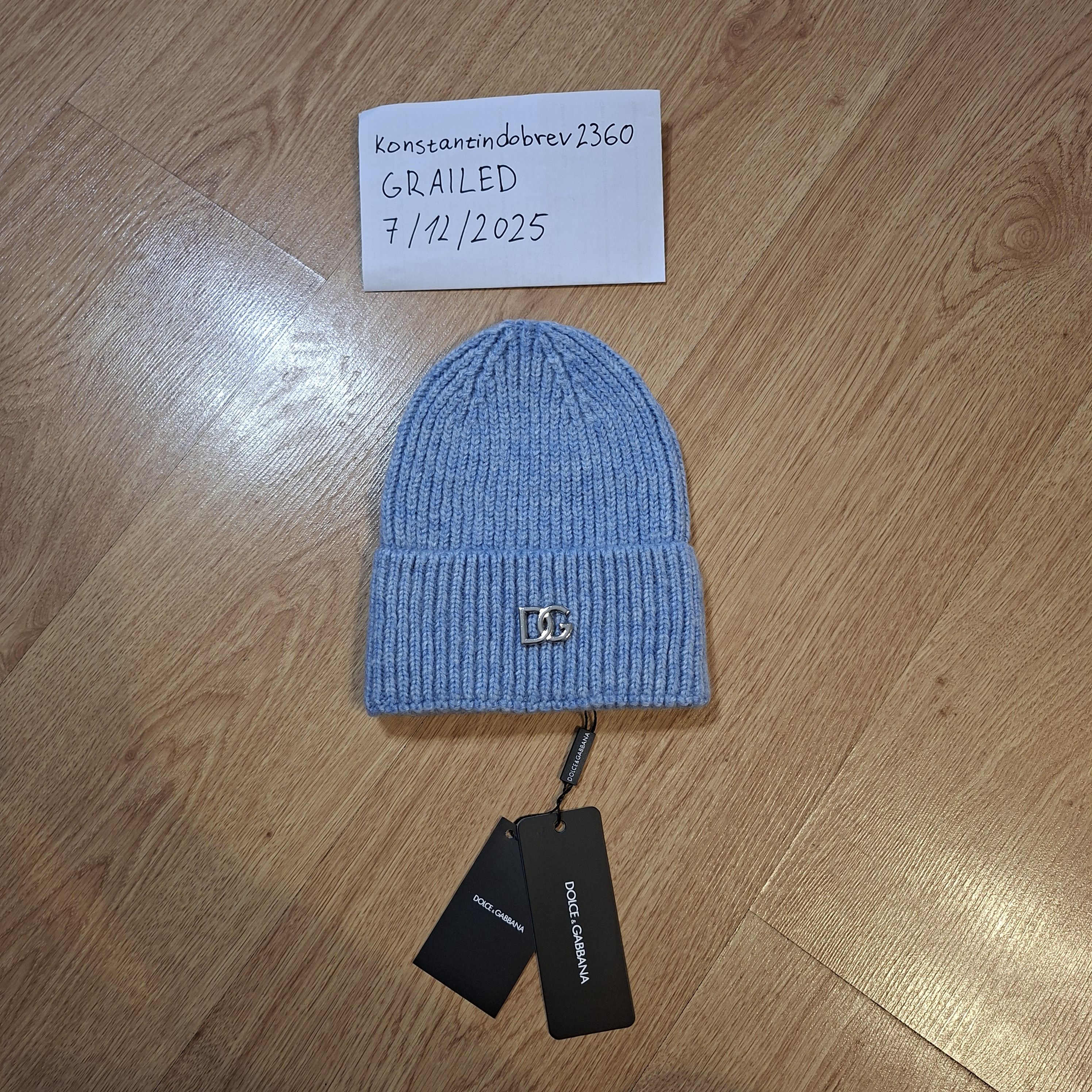 Dolce & Gabbana Dolce Gabbana light blue hat Size ONE SIZE - 1 Thumbnail
