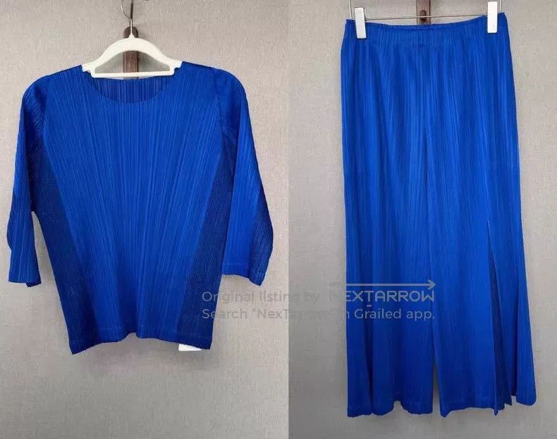 Issey Miyake Issey Miyake Blue Long Sleeve Size L / US 10 / IT 46 - 2 Thumbnail