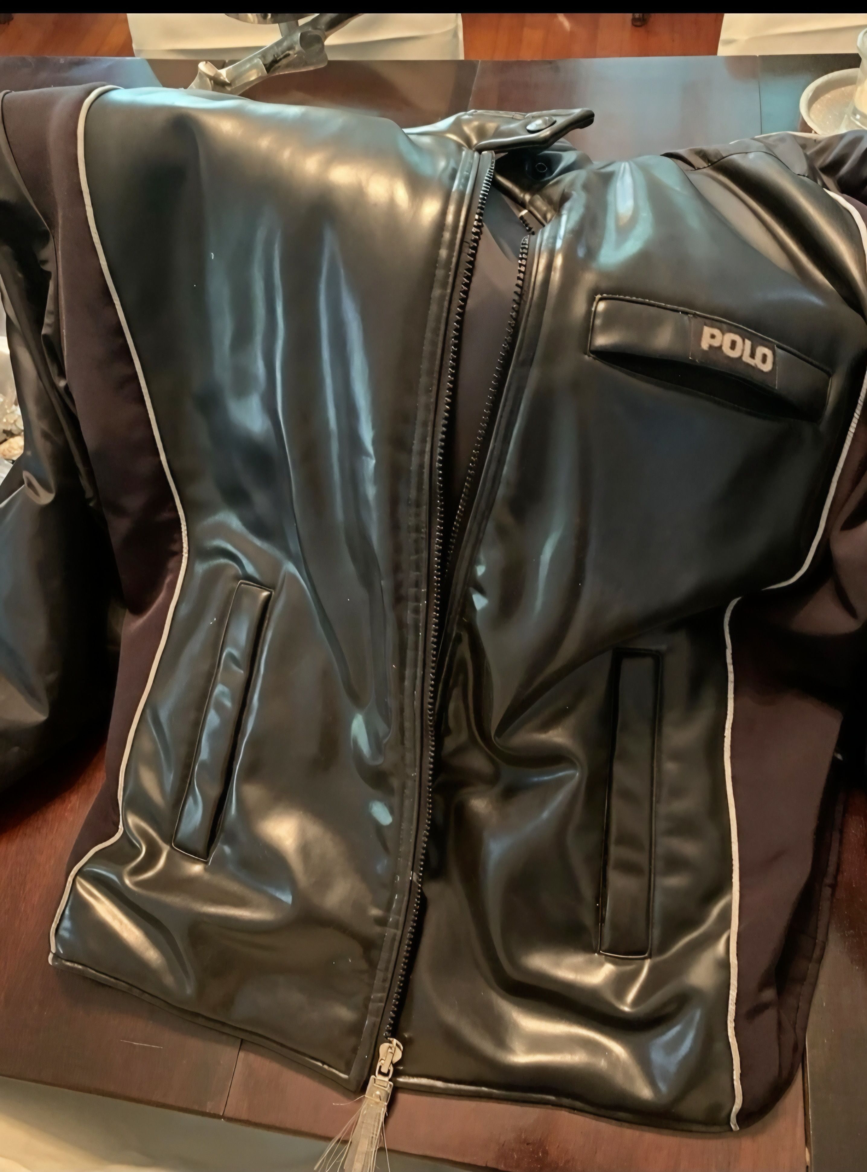 Polo Ralph Lauren Rare Vintage Polo Sport motorcycle jacket ralph lauren Size US XL / EU 56 / 4 - 2 Thumbnail