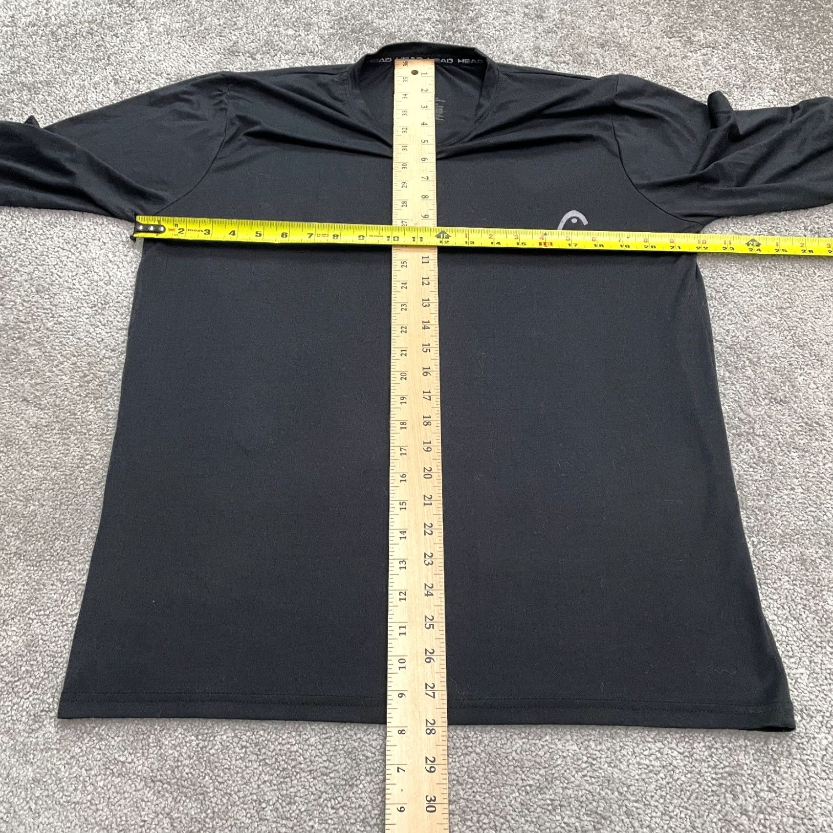 Vintage HEAD Performance Tennis Active Long Sleeve Shirt Mens Medium Black Stretch Tee Size US M / EU 48-50 / 2 - 5 Thumbnail