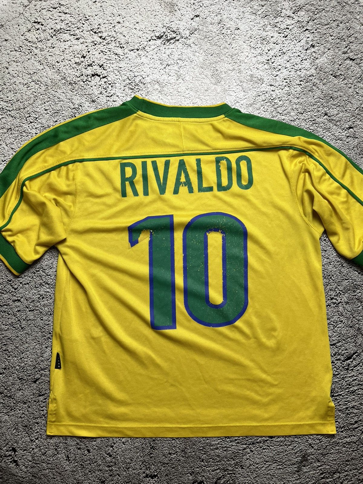 1999 Brazil football team Rivaldo vintage jersey by nike