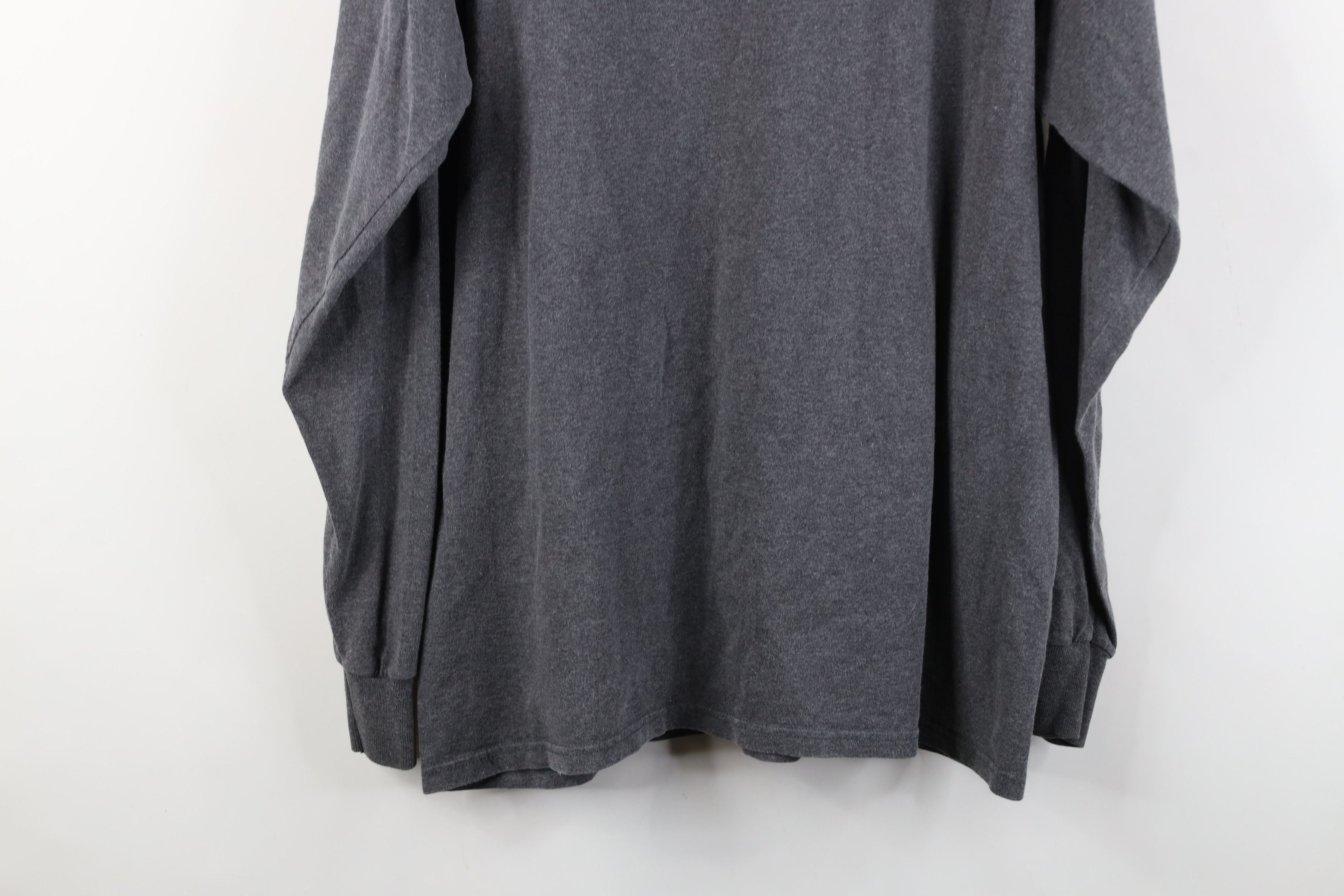 Reebok Vintage 90s Reebok Spell Out Long Sleeve T-Shirt Gray Cotton Size US M / EU 48-50 / 2 - 13 Thumbnail
