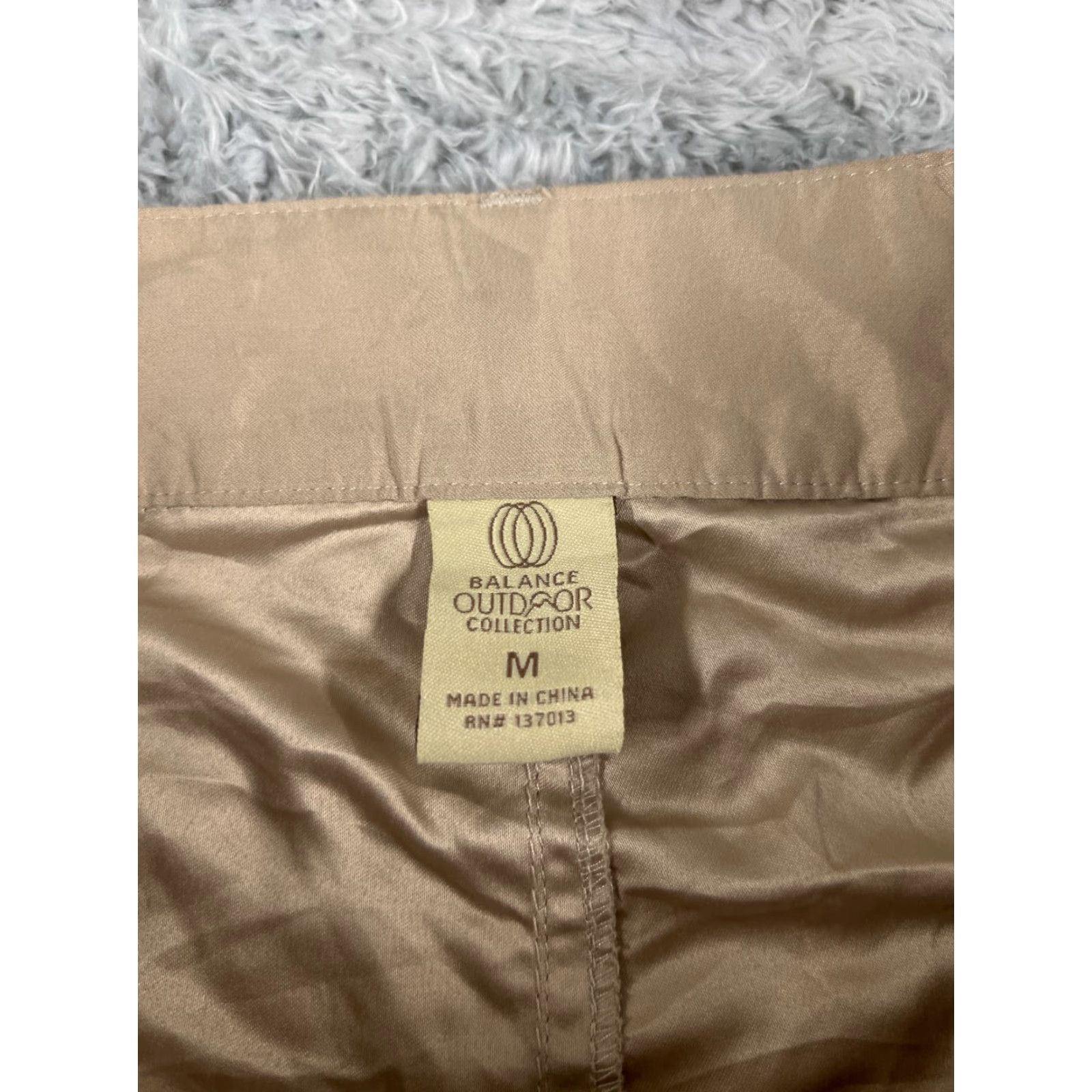 Vintage Balance Outdoor Pants Womens Medium Beige Convertible Cargo 100% Polyester Hike Size 32" / US 10 / IT 46 - 6 Thumbnail