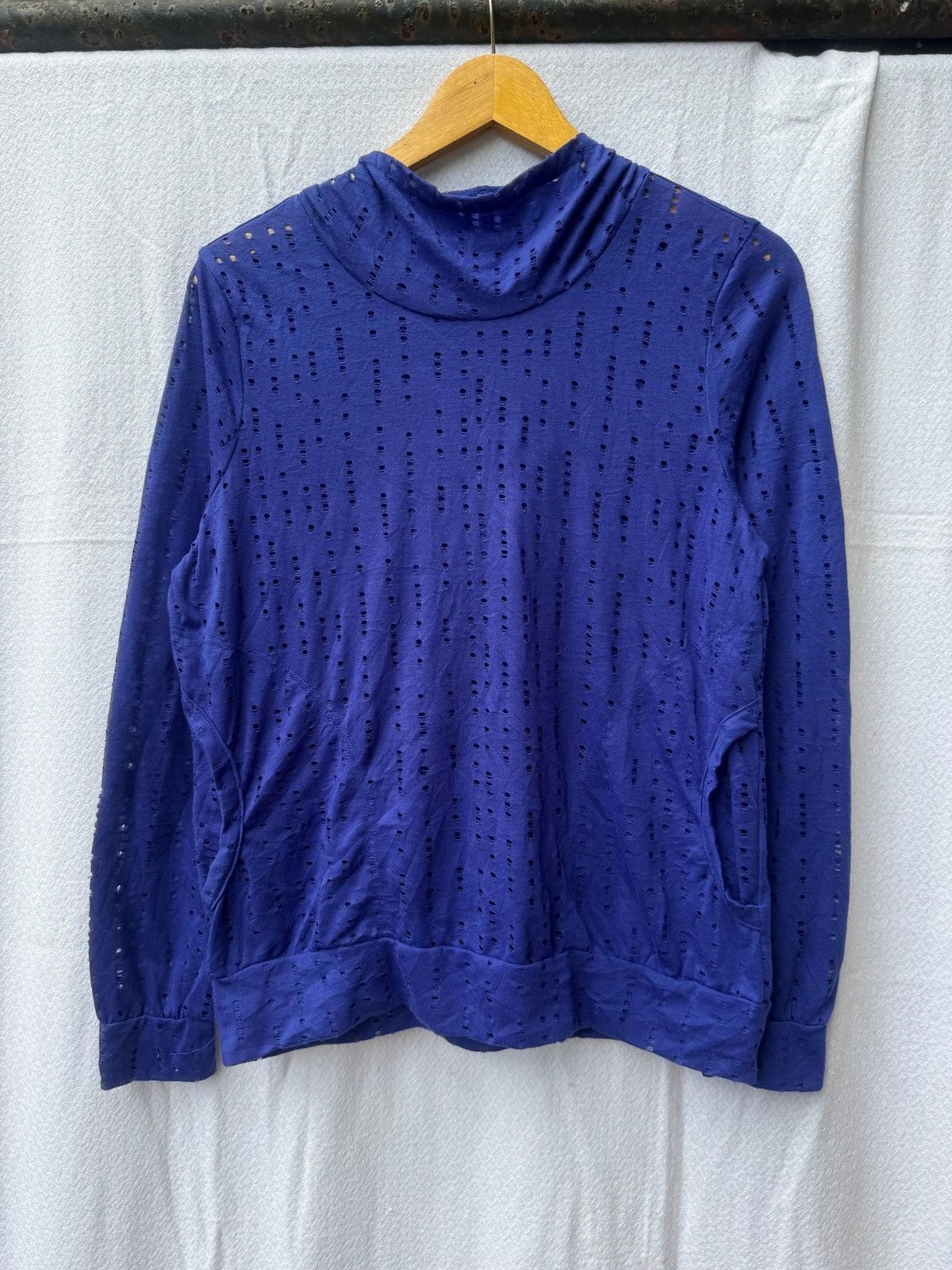 Japanese Brand Distressed hole hoodie undefined Size US M / EU 48-50 / 2 - 1 Thumbnail