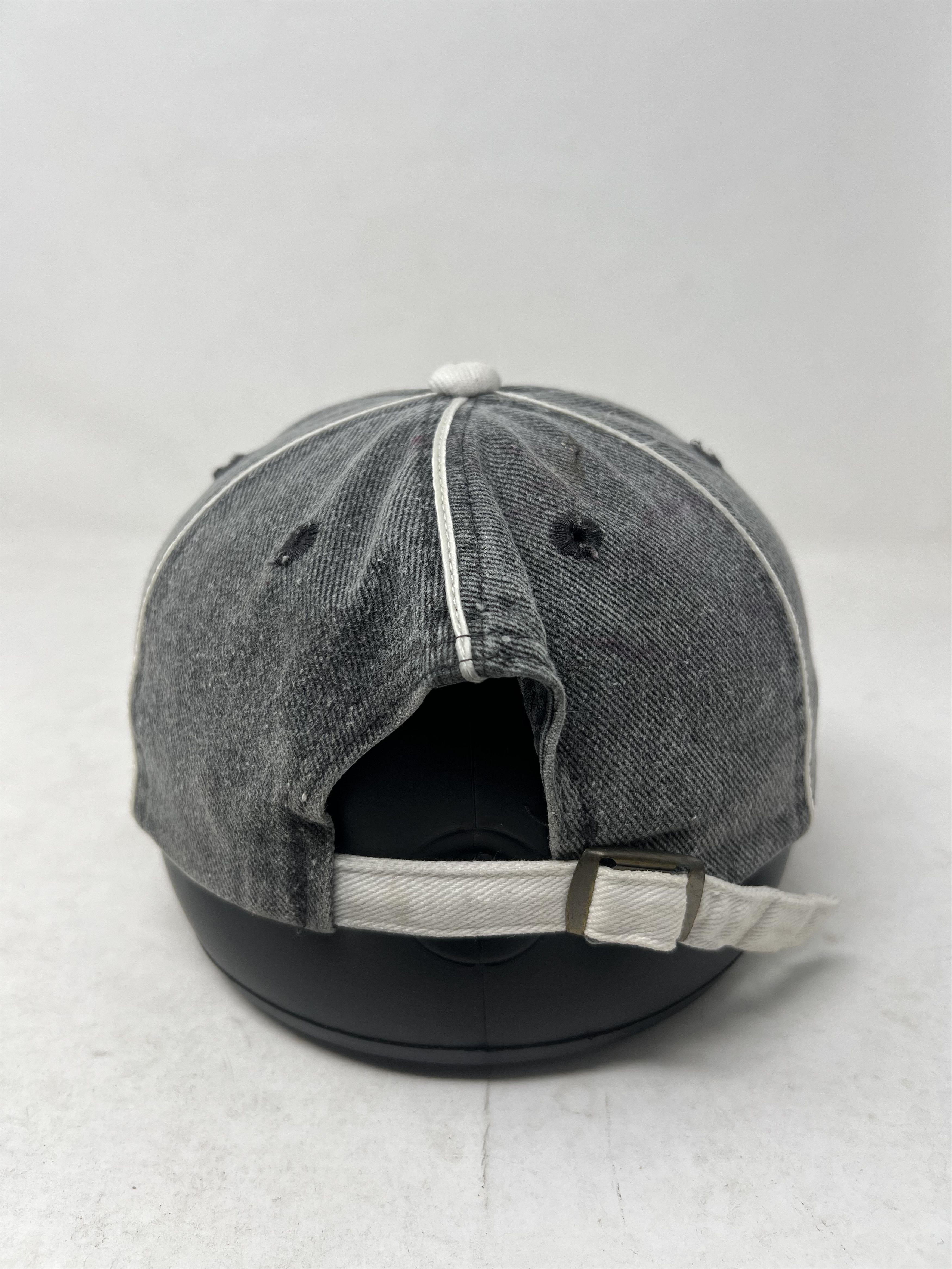 Adidas Vintage Adidas Trefoil Poshmark Distressed Denim Hat Size ONE SIZE - 3 Thumbnail