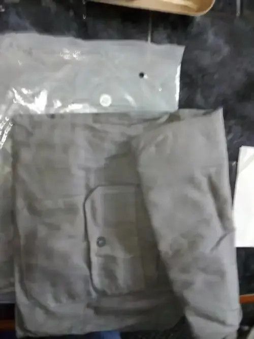 Other Men Solid Color Linen Multi-pocket Straight Casual Pants Size US 32 / EU 48 - 2 Thumbnail
