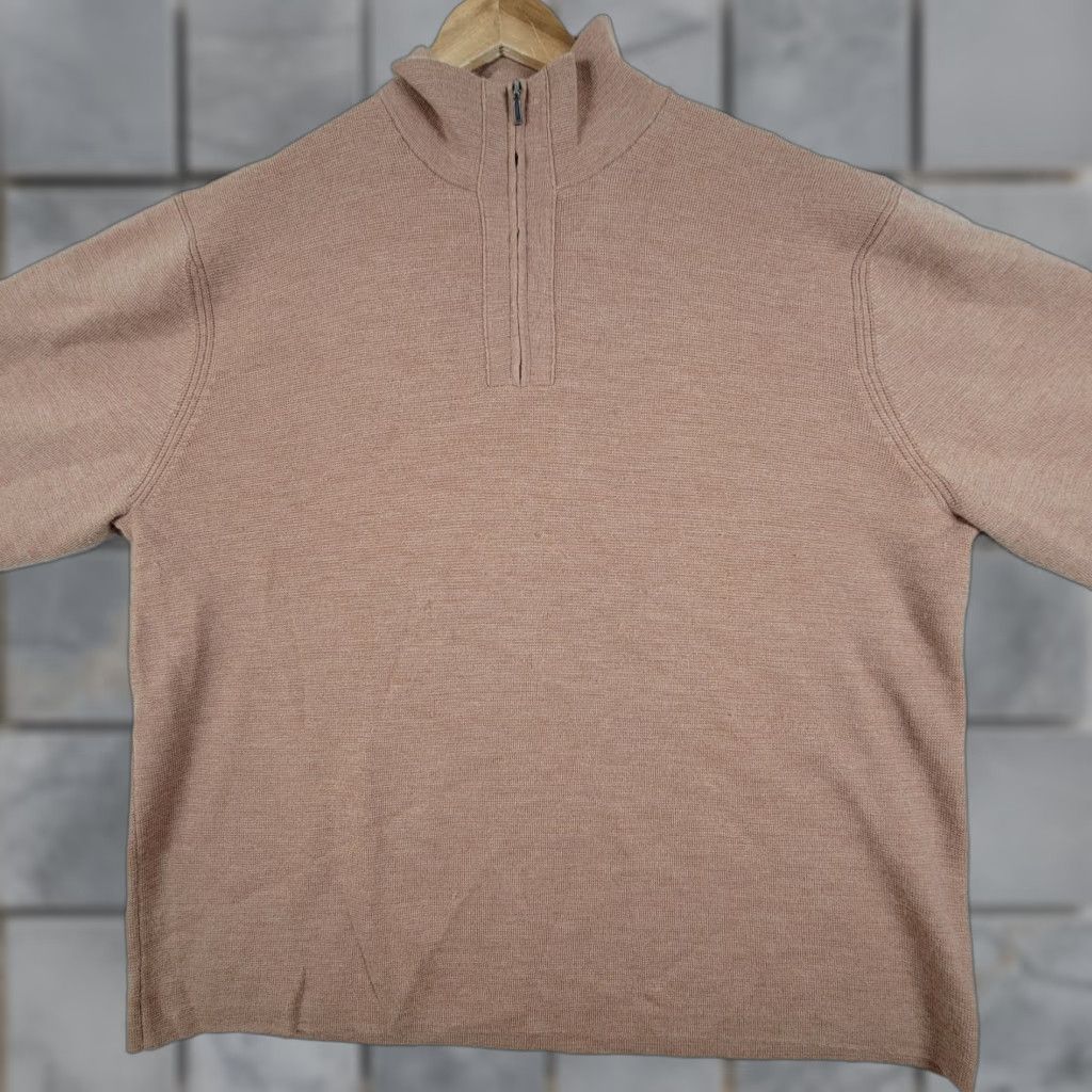 Alfani VINTAGE Alfani Jacket Women XXL Beige Merino Wool Long Sleeve Sweater Size XXL / US 16-18 / IT 52-54 - 1 Thumbnail