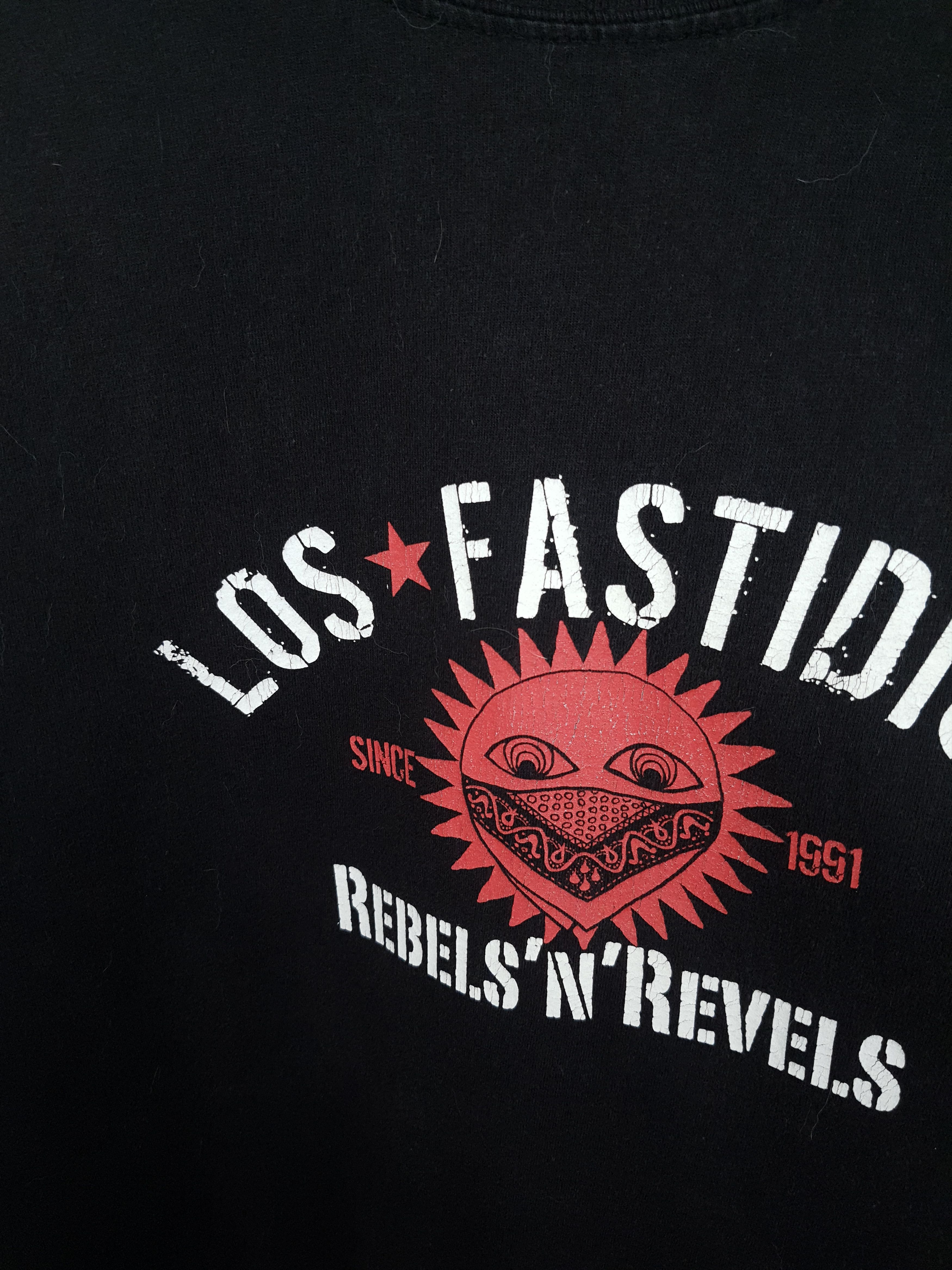 Band Tees × Vintage RARE Los Fastidios Hadcore Punk Rock Graphic Print T Shirt Size US L / EU 52-54 / 3 - 3 Thumbnail