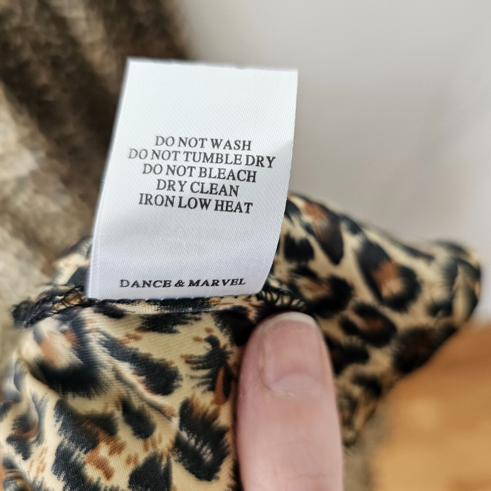 Other Dance & Marvel Tan Black Satin Cheetah V-Neck Midi Dress L Size L / US 10 / IT 46 - 9 Thumbnail