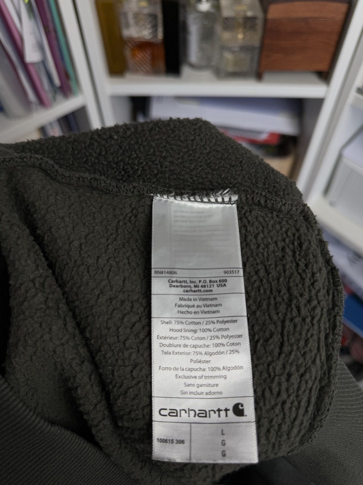 Carhartt × Vintage Vintage Carhartt rain defender teddy lined hoodie L skate y2k Size US L / EU 52-54 / 3 - 6 Thumbnail