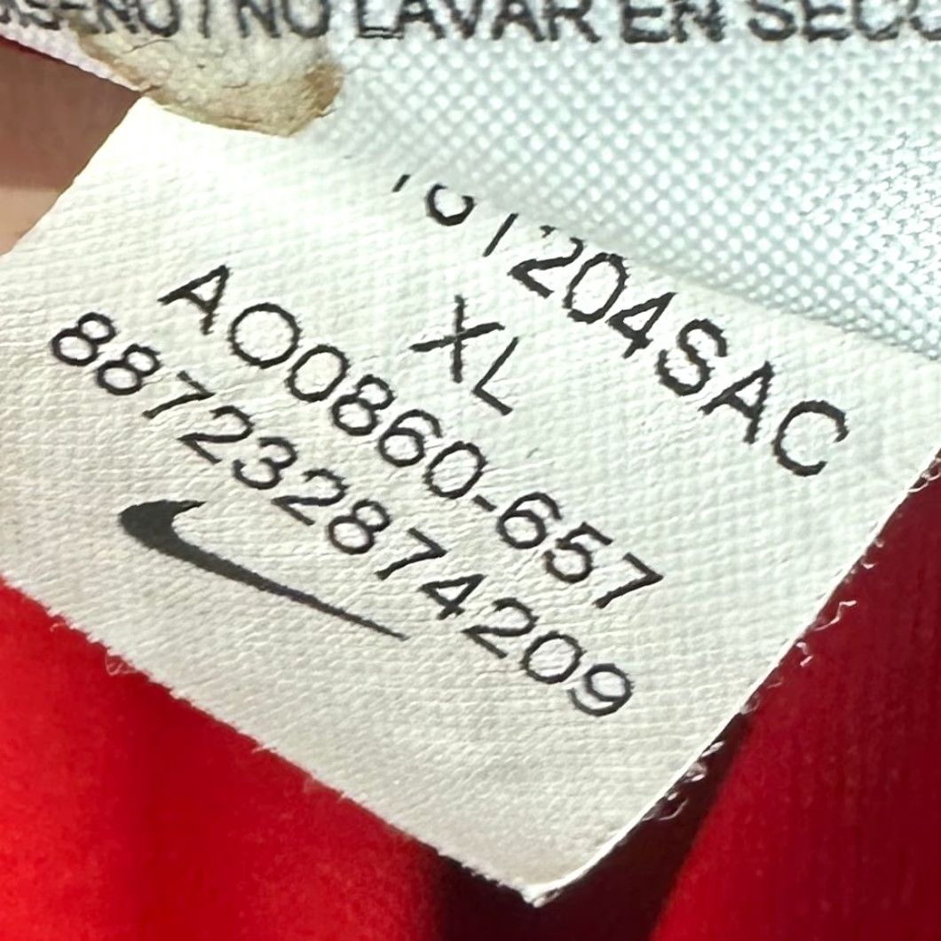 Nike Nike Taped Poly Sweat Shorts Mens XL Red Athletic Pull On Elastic Waist Pockets Size US 36 / EU 52 - 4 Thumbnail