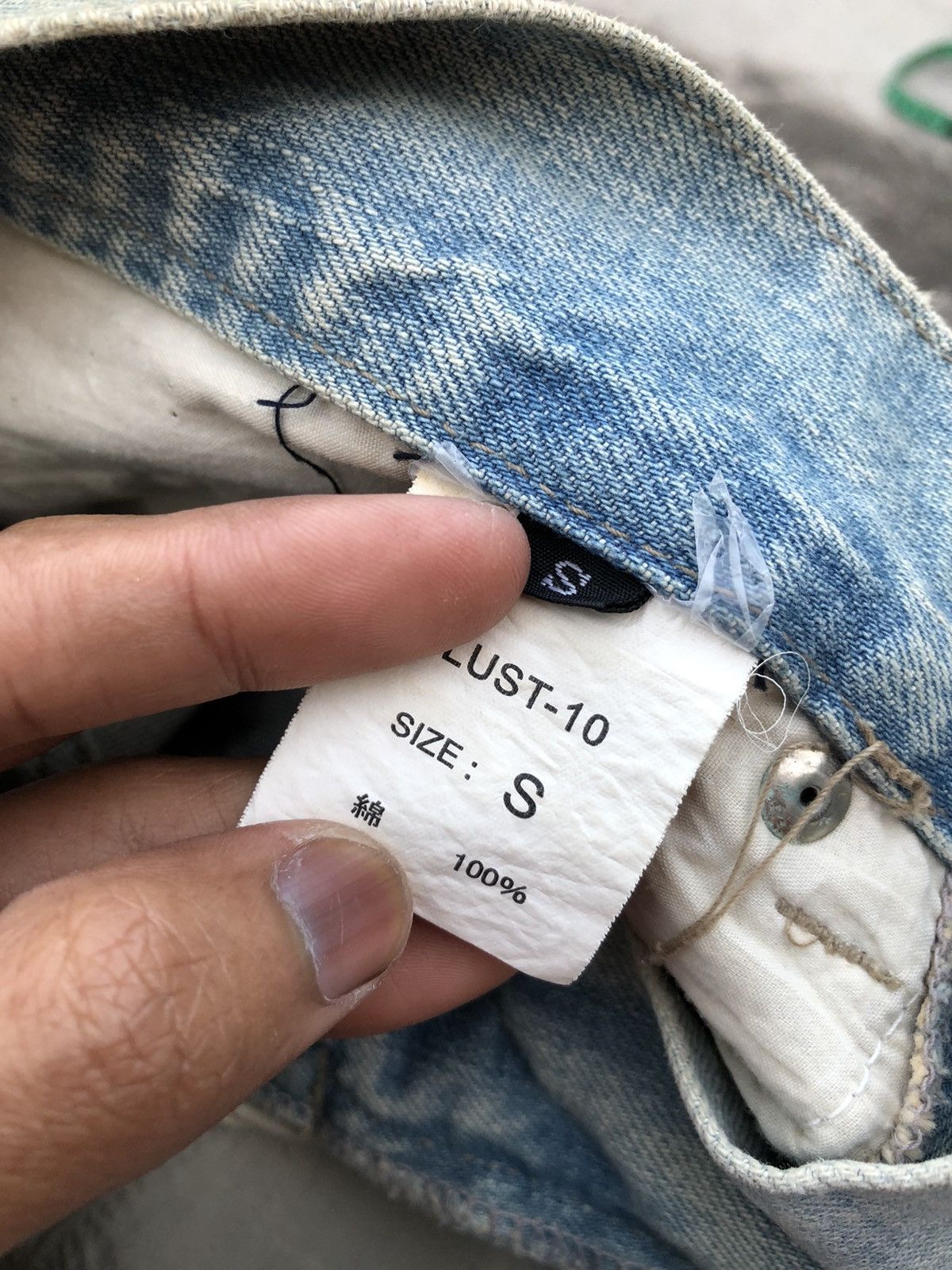 Japanese Brand RUSTY RIPPED DISTRESSED DENIM BY LUST Size US 31 - 3 Thumbnail