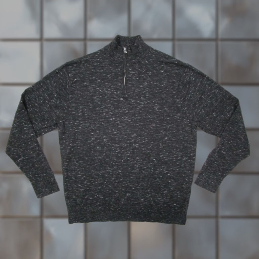 Bonobos Vintage Bonobos Men's Sweater 1/4 Zip Pullover Knitted Cotton Cashmere Black XL Multifunctional Casual, Travel, Golf Size US XL / EU 56 / 4 - 1 Thumbnail