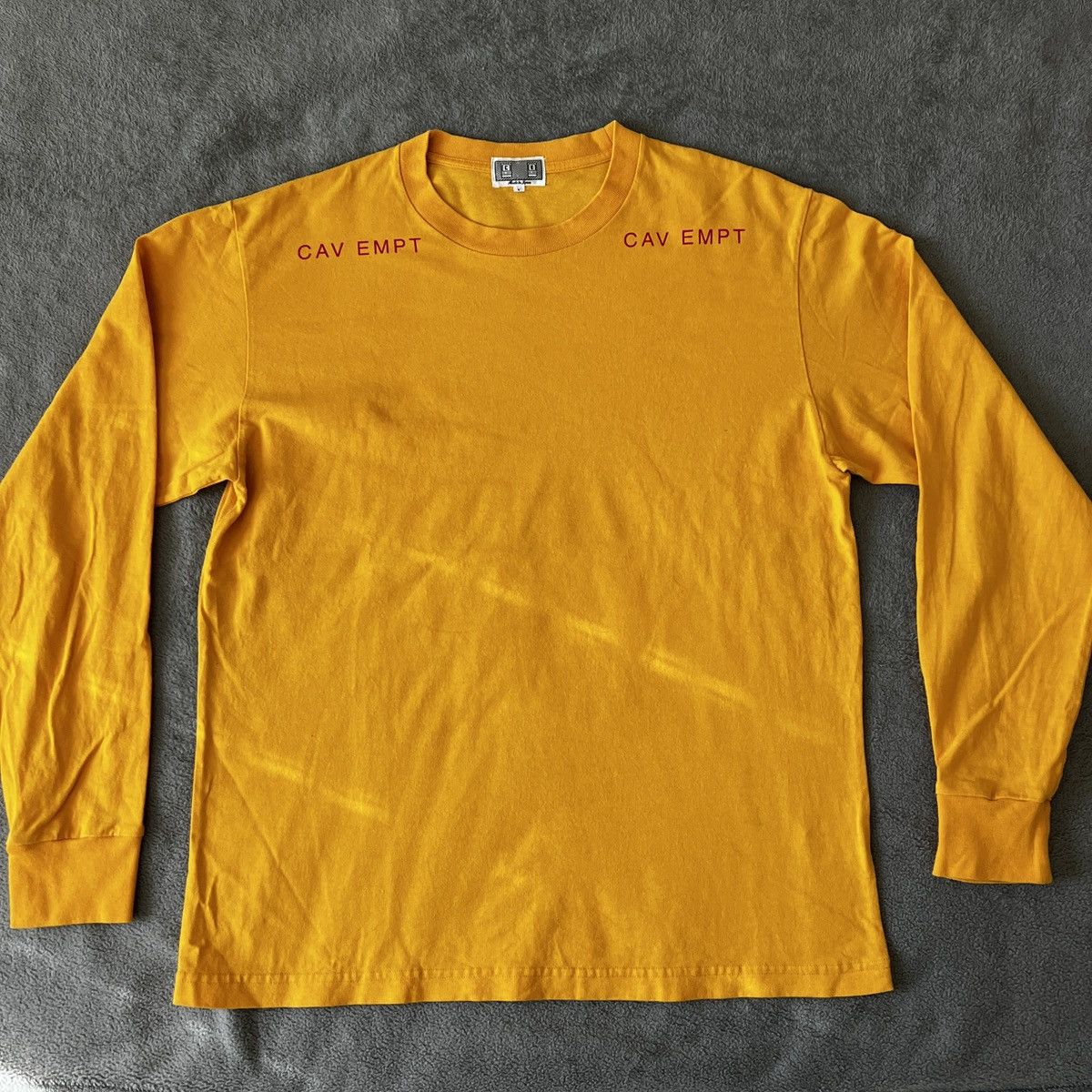 CAV EMPT イエロー フーディー ナイキ フレンチテリー スポーツウェア セットアップ ブラック