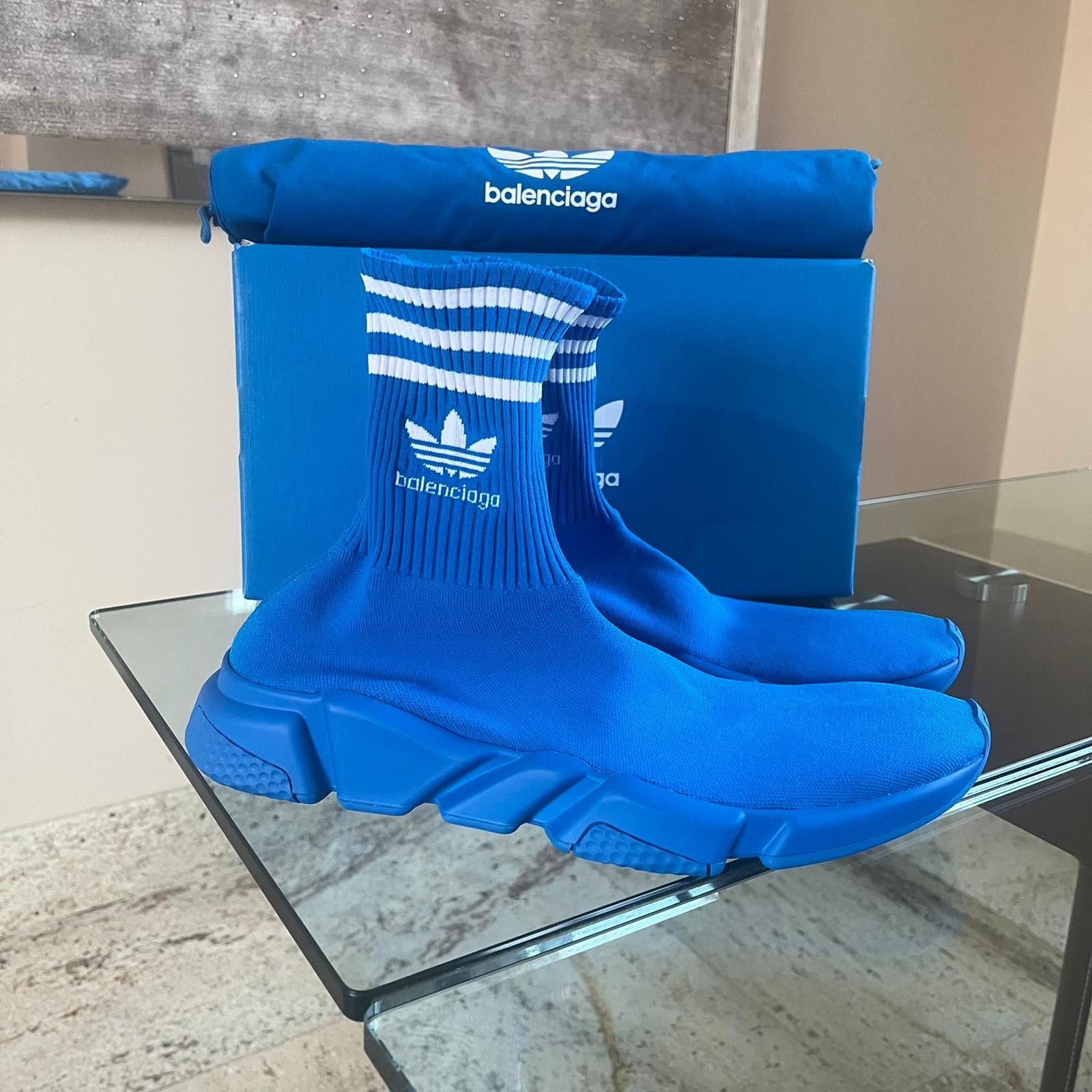 Adidas × Balenciaga Speed LT / Speed A Sneakers in Blue Size US 13 / EU 46 - 10 Thumbnail